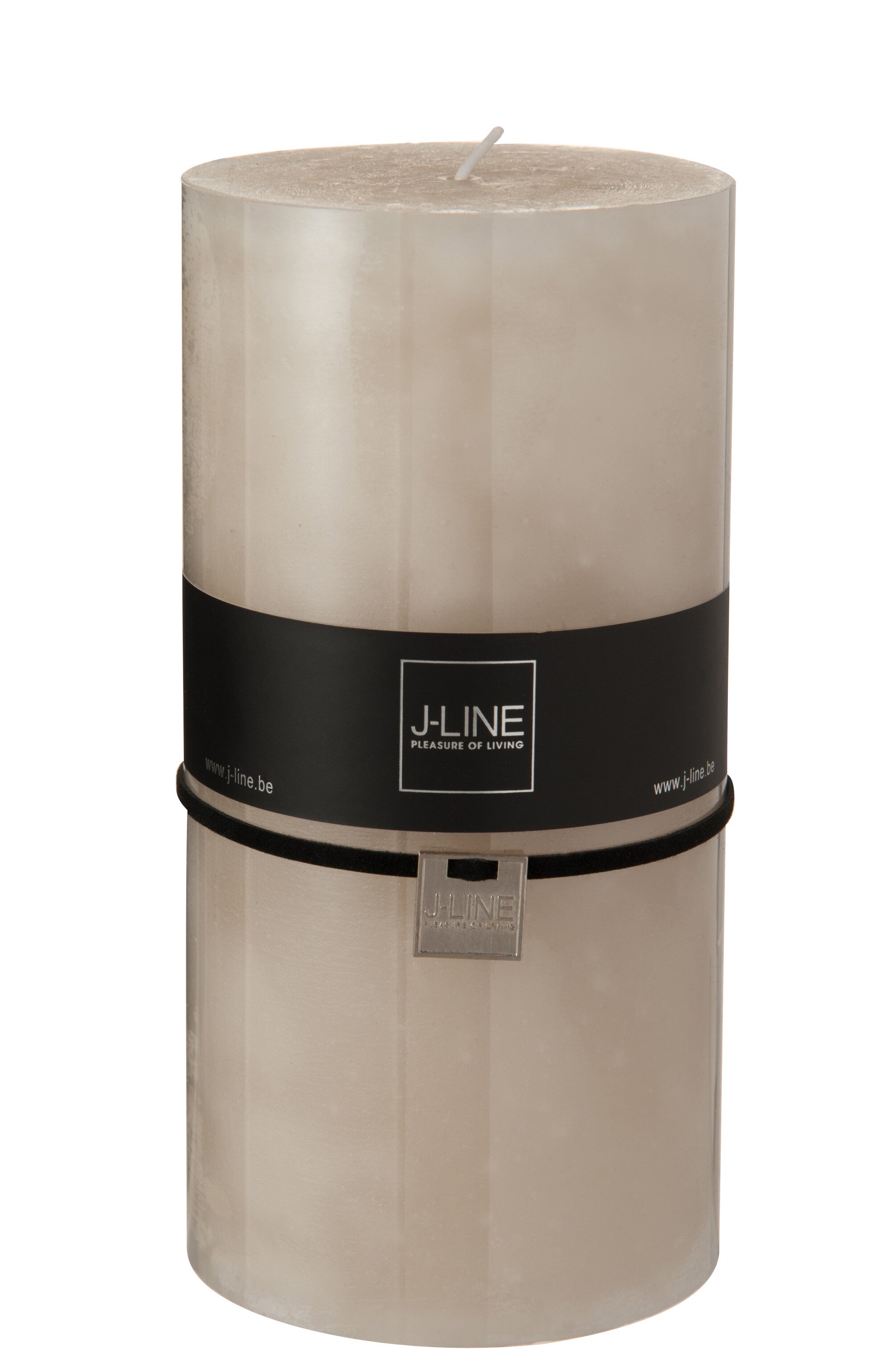 J-Line cilinderkaars Zand - beige - XXL - 150U - 6 stuks