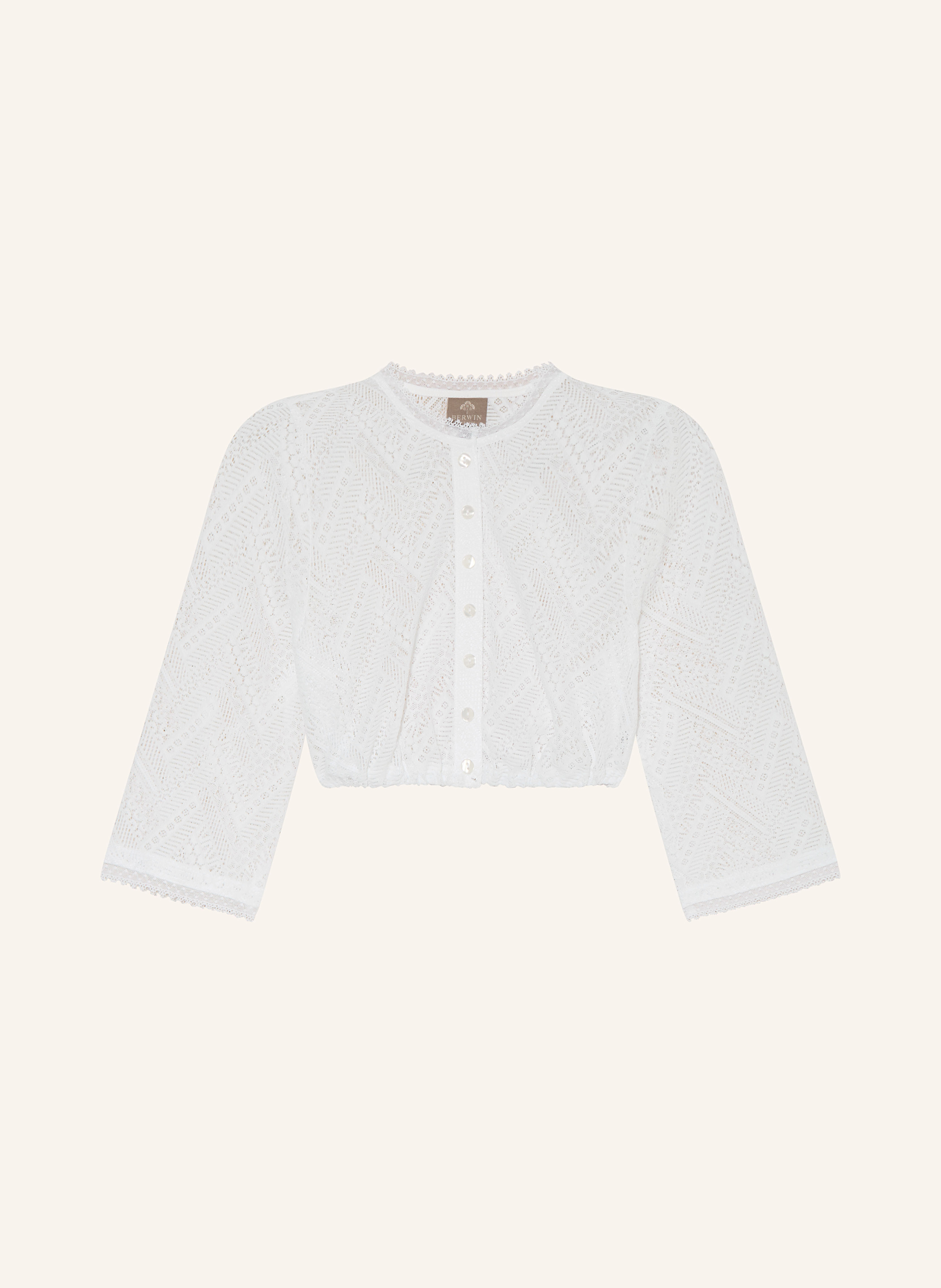 BERWIN & WOLFF Dirndlbluse aus Spitze mit 3/4-Arm