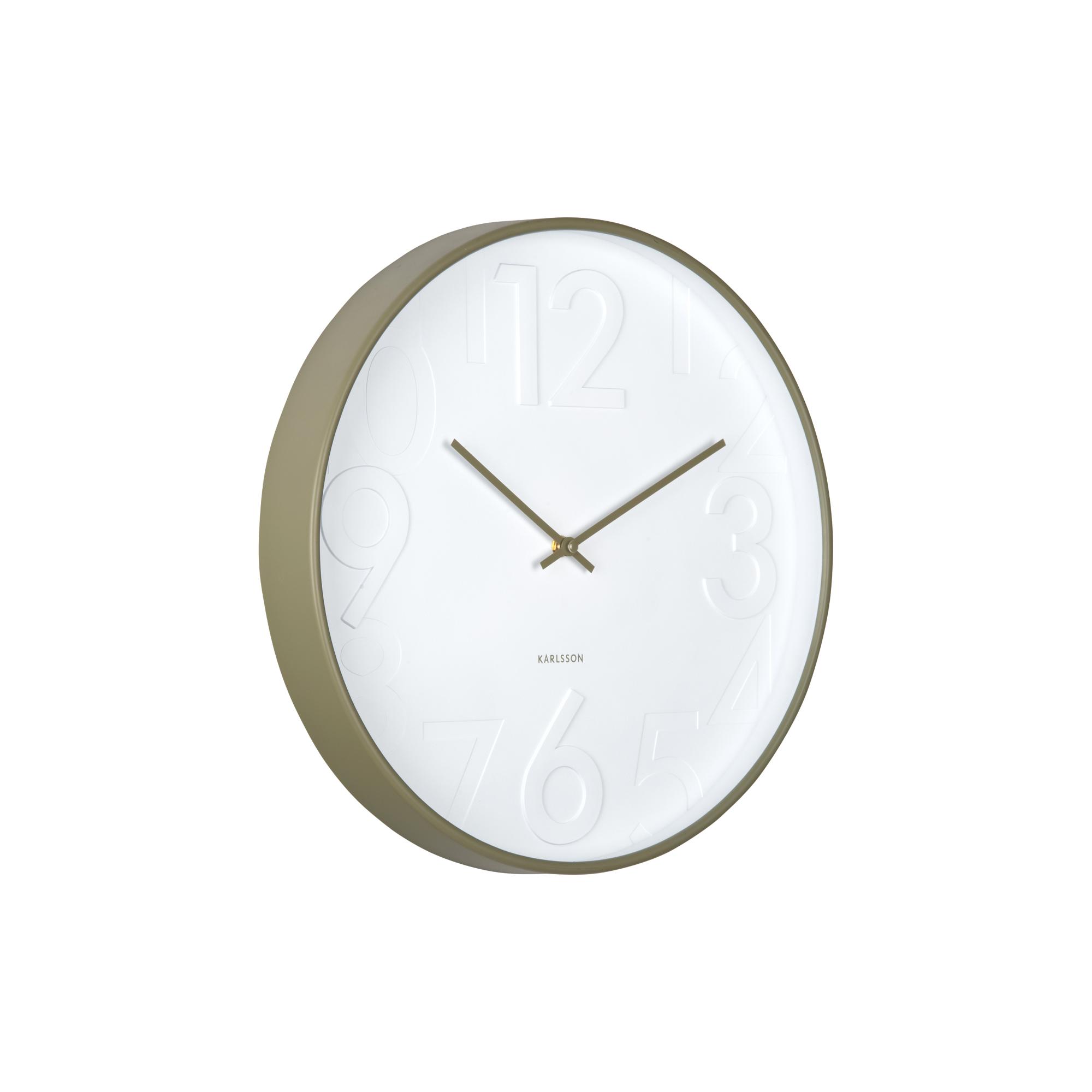 Karlsson wandklok Ayuno - groen - Ø40cm