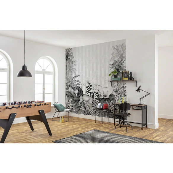 Vliestapete »Lion King Monochrome«, bunt, glatt