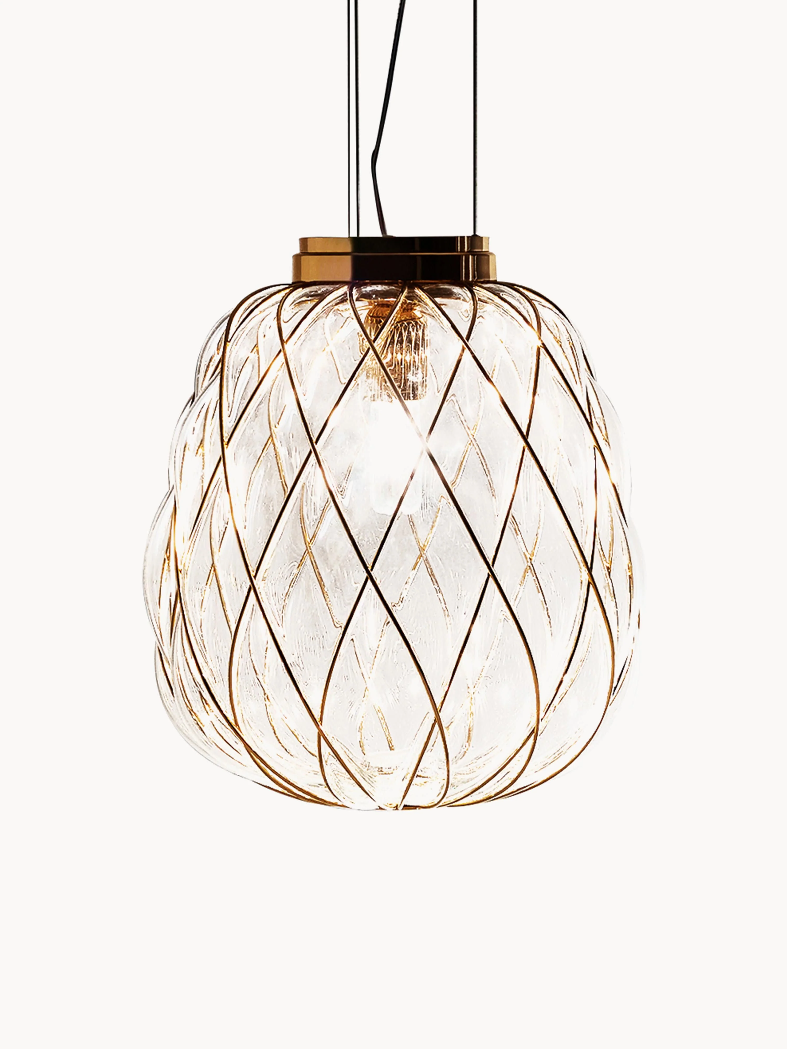 Handgefertigte Pendelleuchte Pinecone