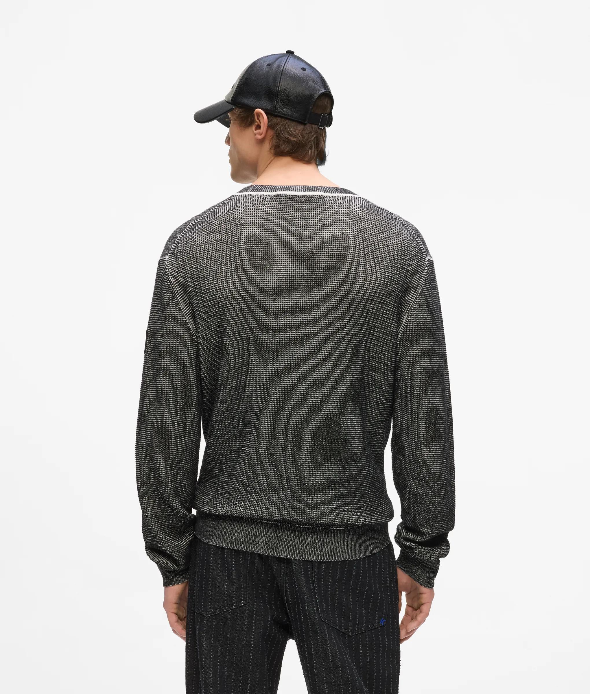 Pull en maille de type « gaufre »