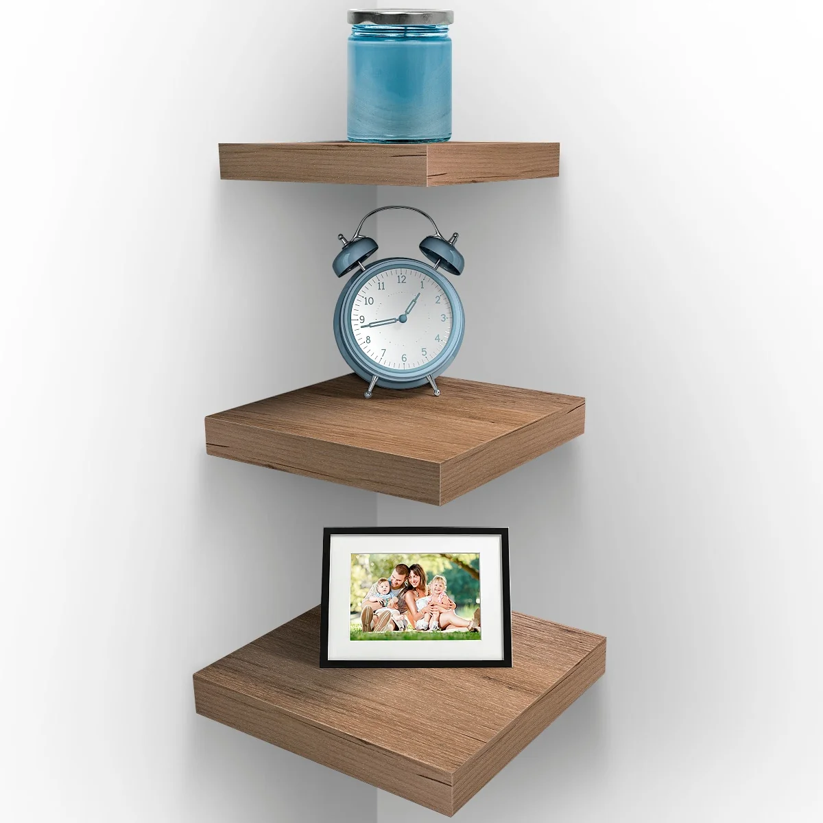 Wall Mount Corner Shelves, Square Hanging Wall Shelf Decoration