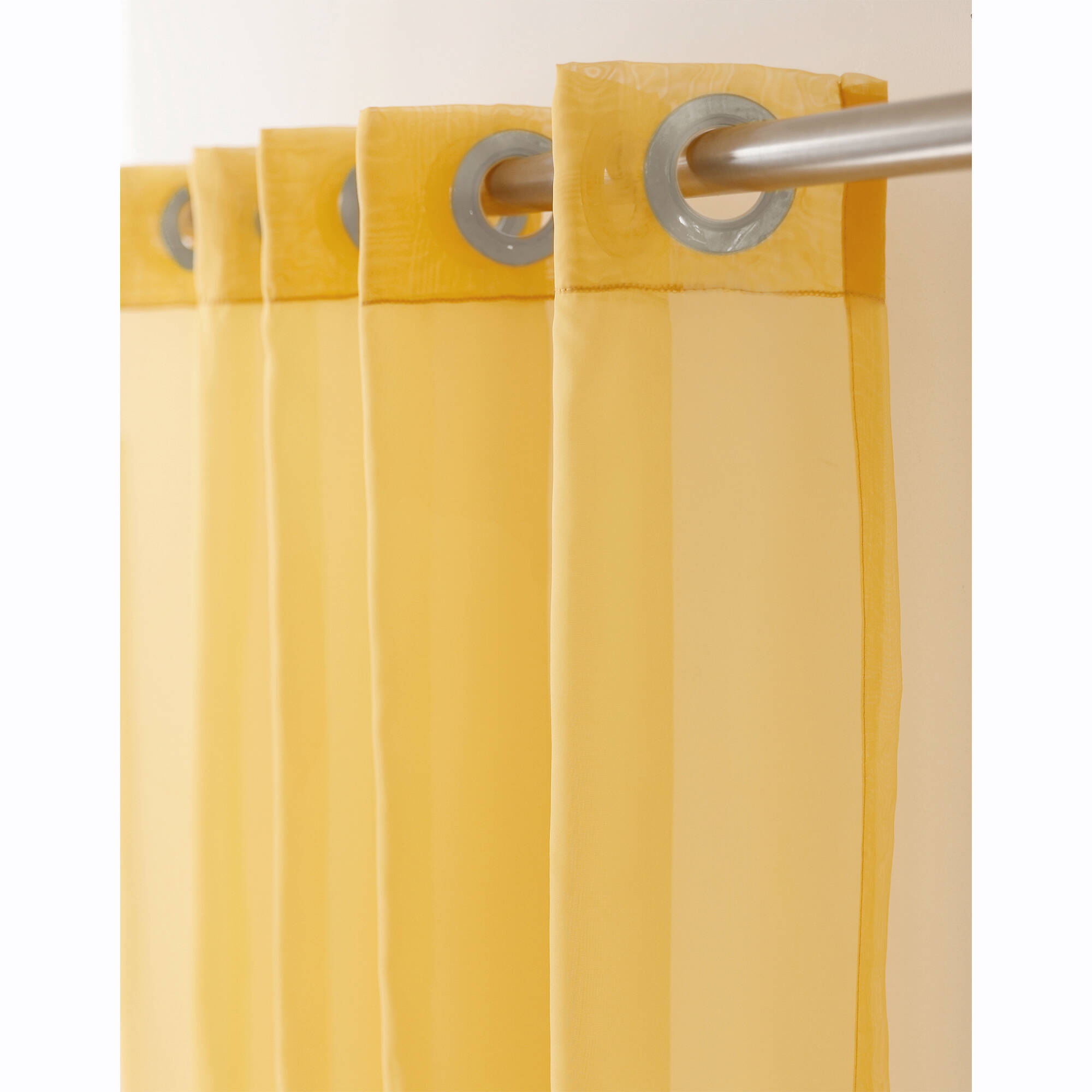 Panneau voile uni finition œillets