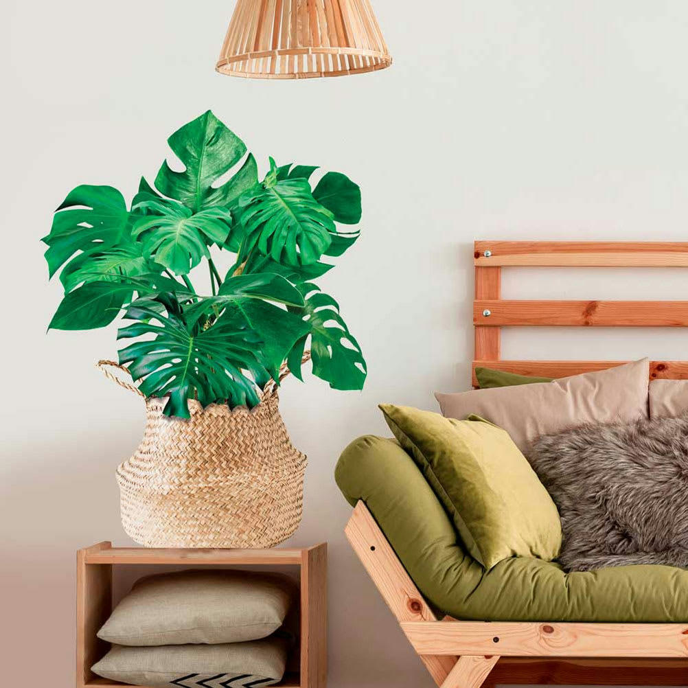 PLANTE - Autocollant mural plante 64x47cm