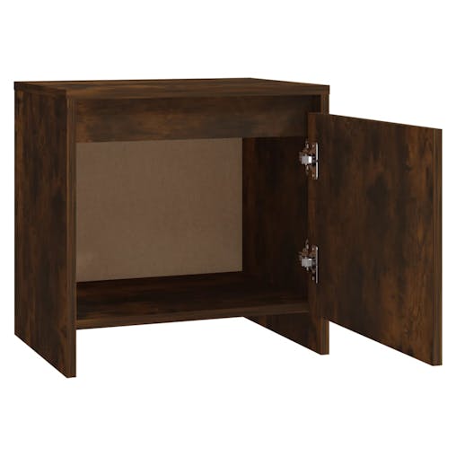 NNEVL Bedside Cabinets 2 pcs Smoked Oak 45x34x44.5 cm Chipboard