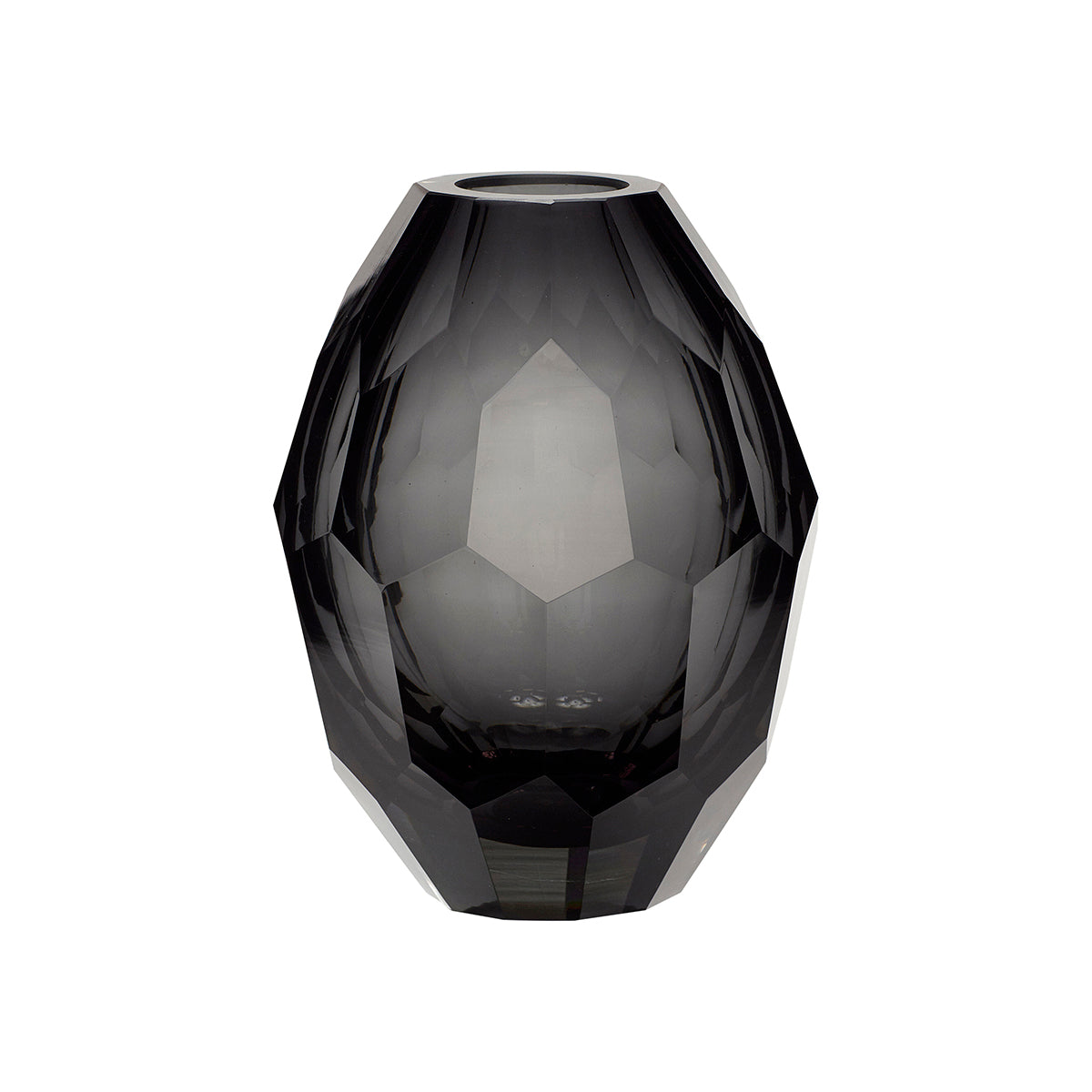 Hübsch vaas Facet - glas - ø13xh17cm