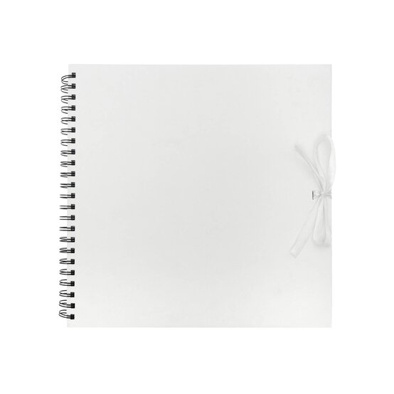 White Scrapbook with Coloured Sheets 8 x 8 Inches