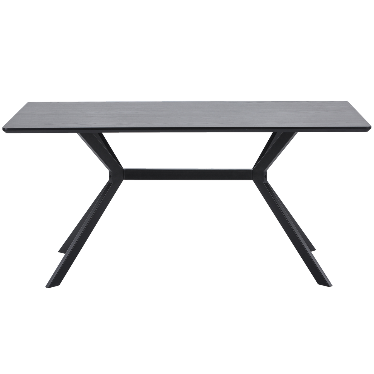 WOOOD eettafel Bruno - Mdf - Zwart - 160x90