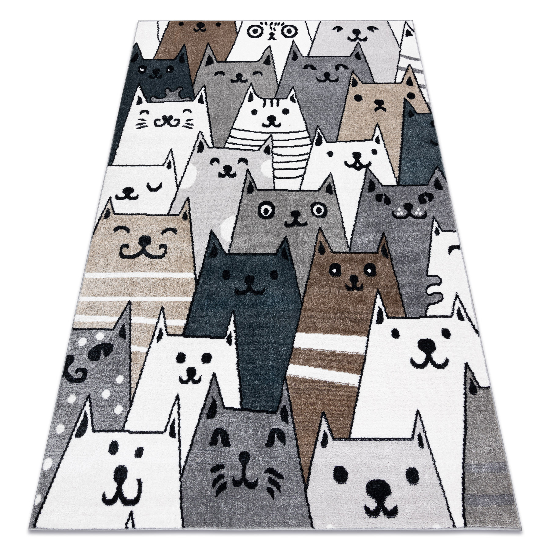 Dywan FUN Gatti dla dzieci, koty, kotki multi kolorowy 120x170 cm