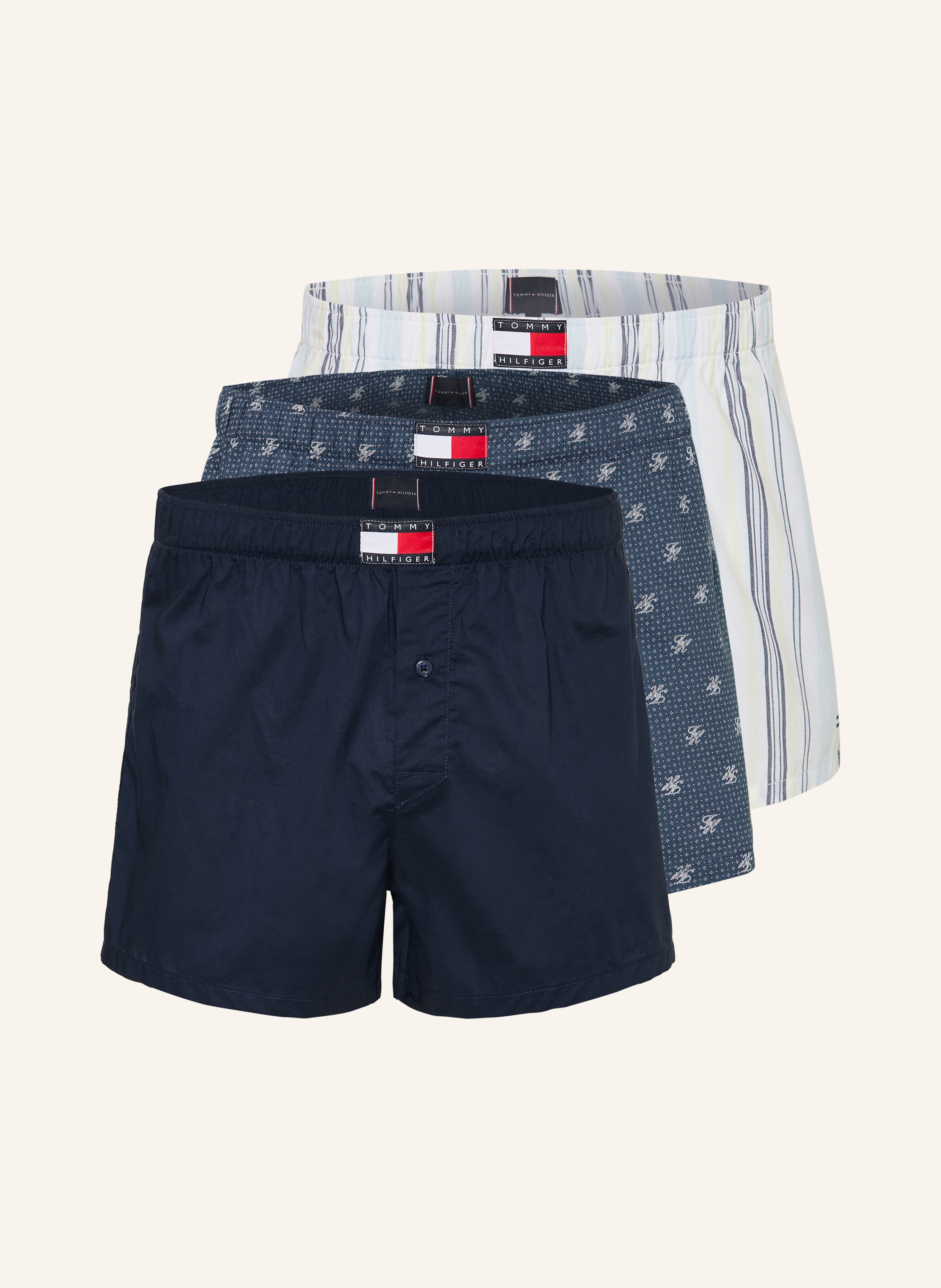 TOMMY HILFIGER 3er-Pack Web-Boxershorts