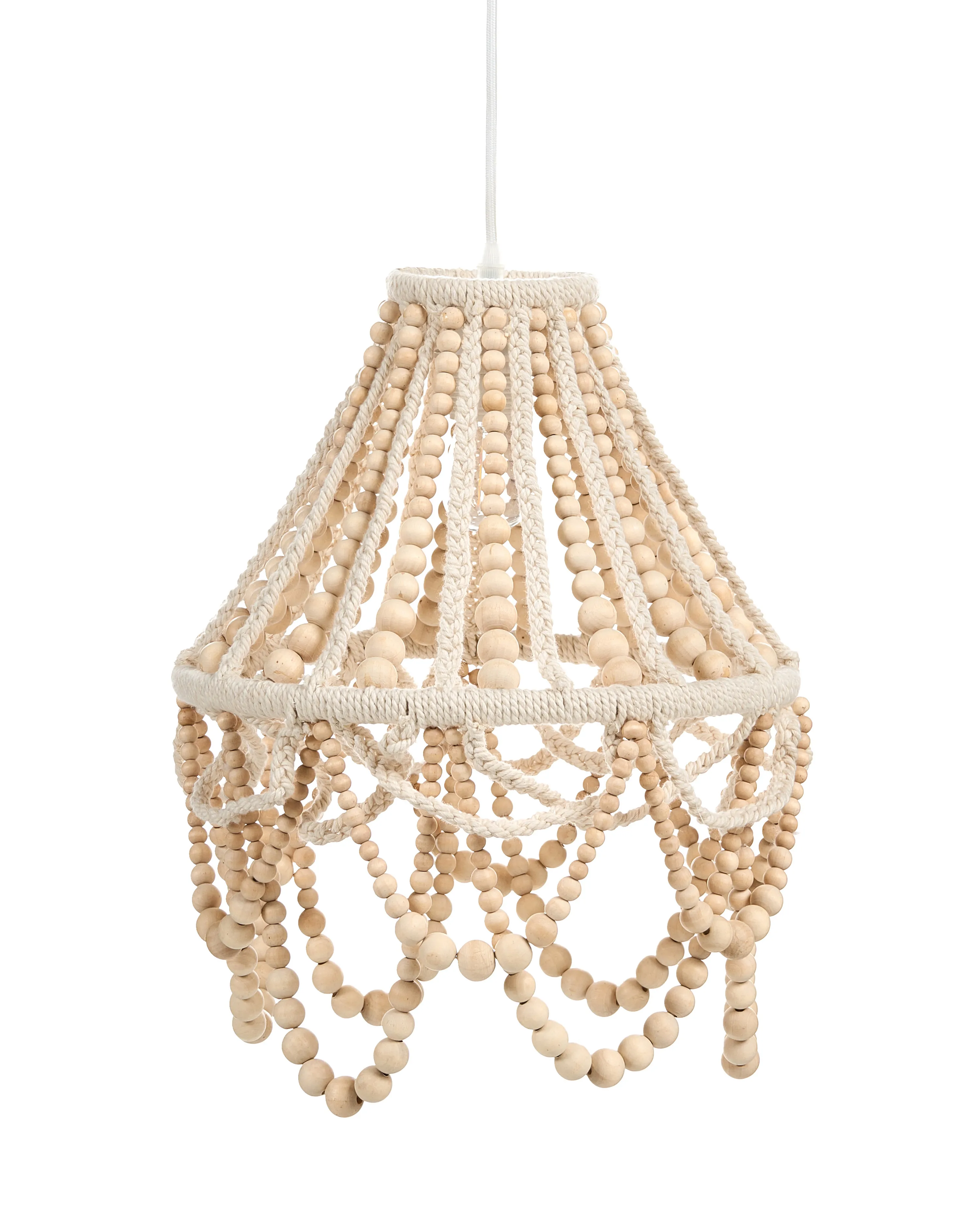 Chandelier MENIK Wood Light Brown