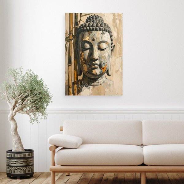 Obraz do salonu sypialni biura, Harmonia Budda Zen Spa imitacja 20x30