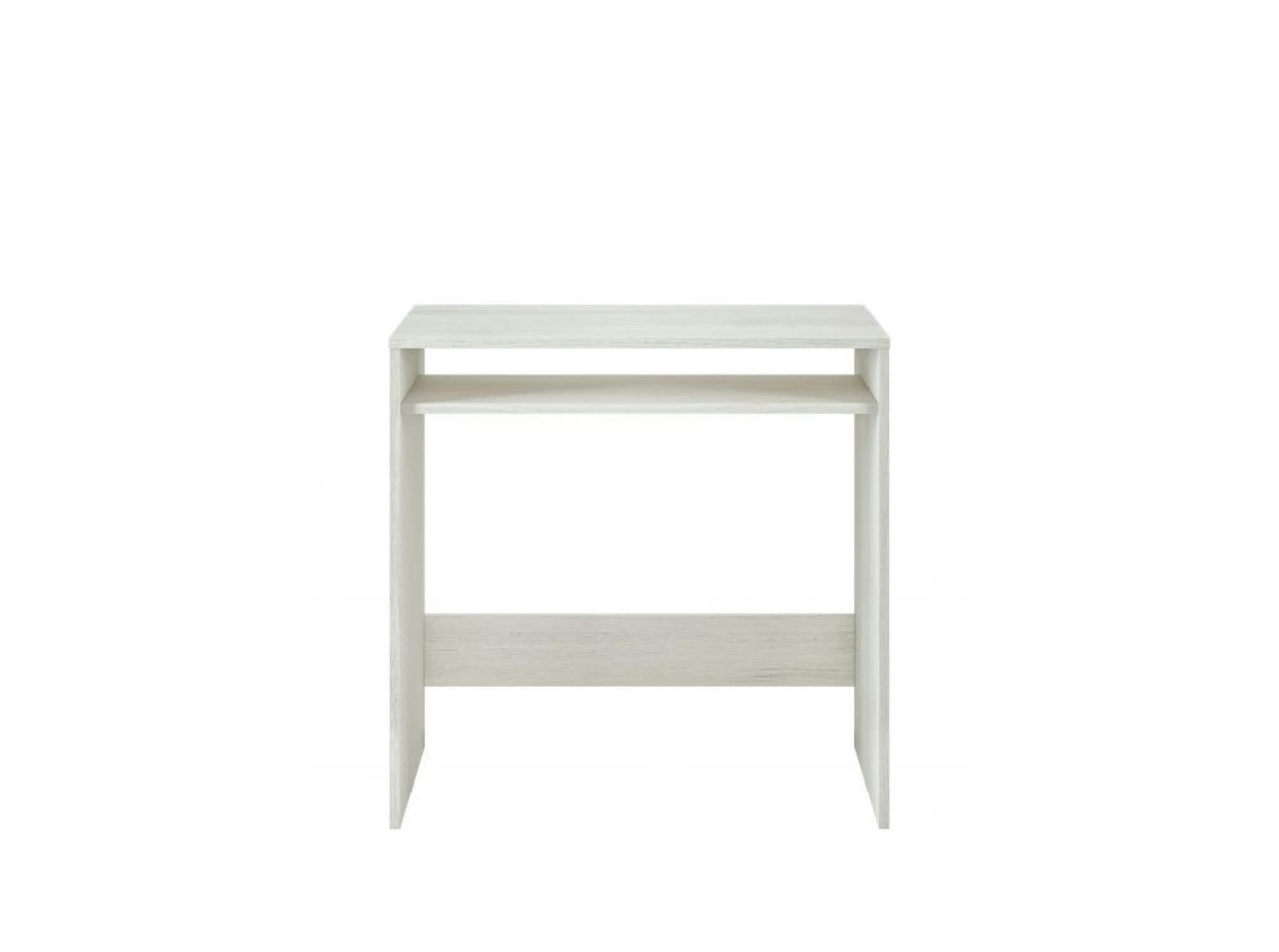 GASTON - Bureau blanc à tablette fixe L79cm x P43cm