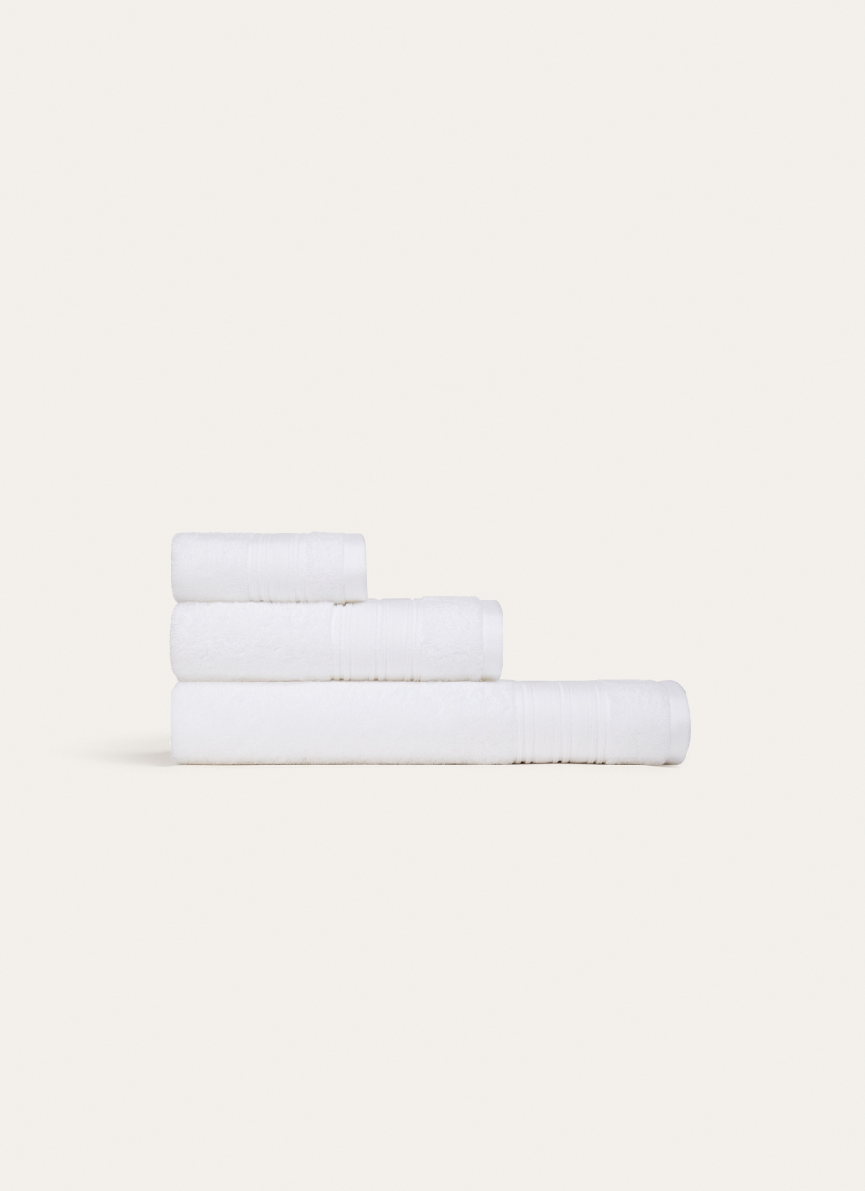 SERVIETTE DE TOILETTE UNI EN COTON BIO BLANC