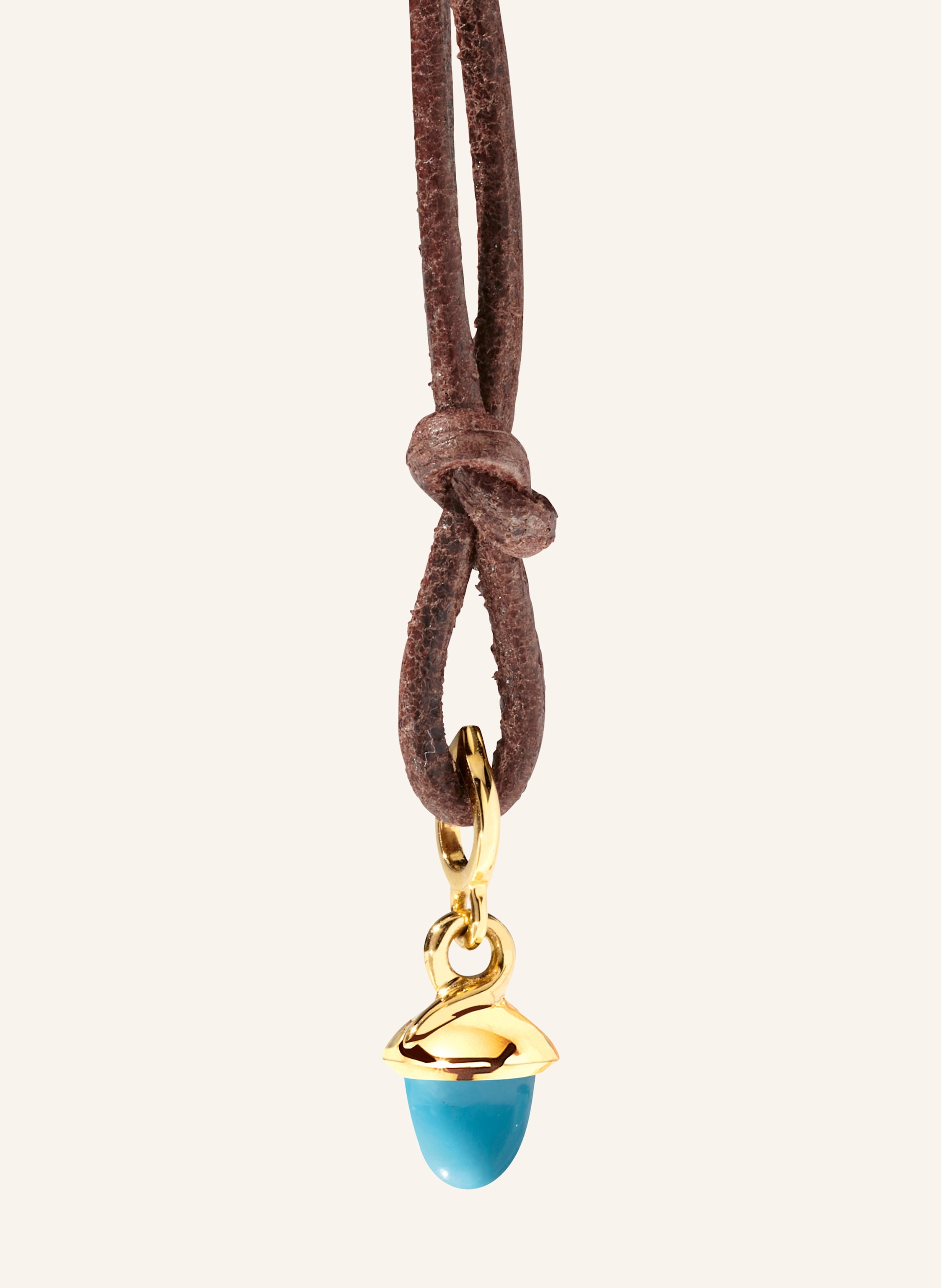 TAMARA COMOLLI Anhänger PENDANT MINIMIKADO TURQUOISE 18K Gelbgold