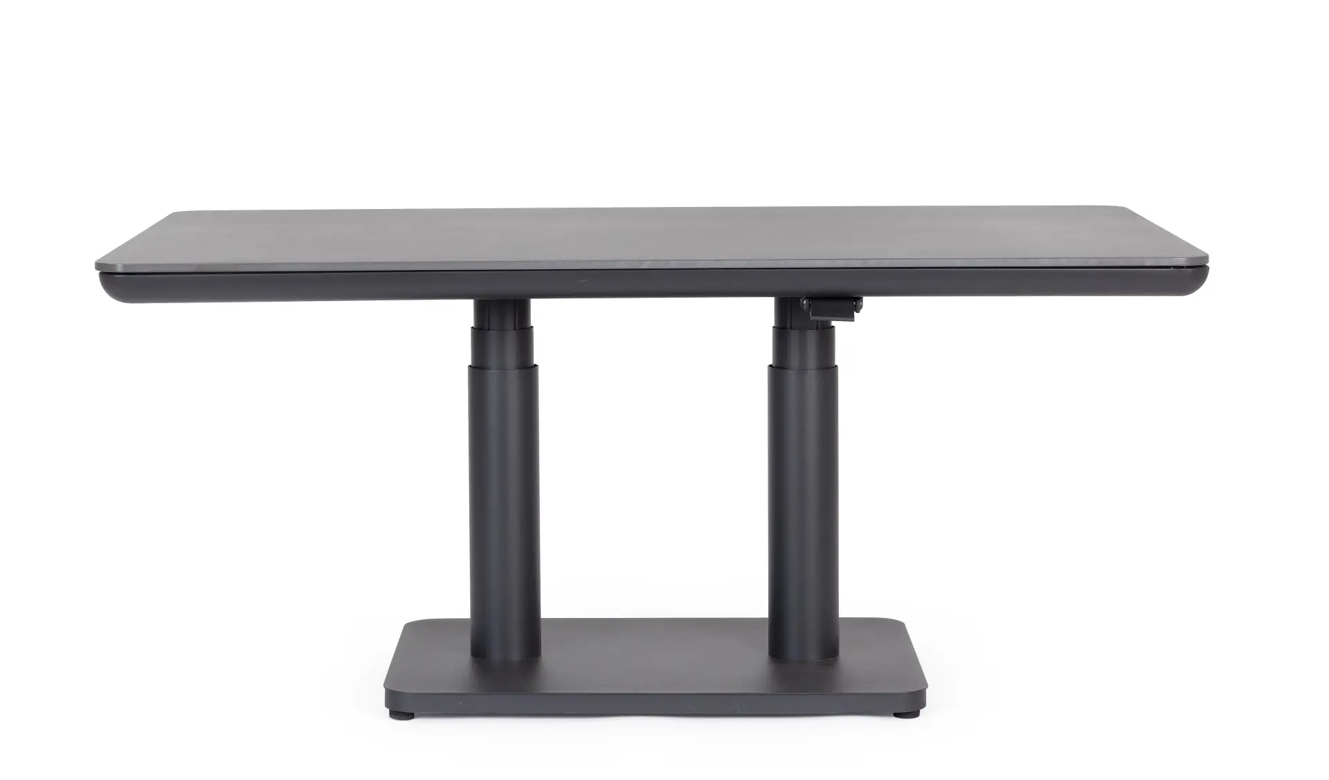 Stół regulowany MIGUEL 140×80 Bizzotto antracytowy aluminium – spiek