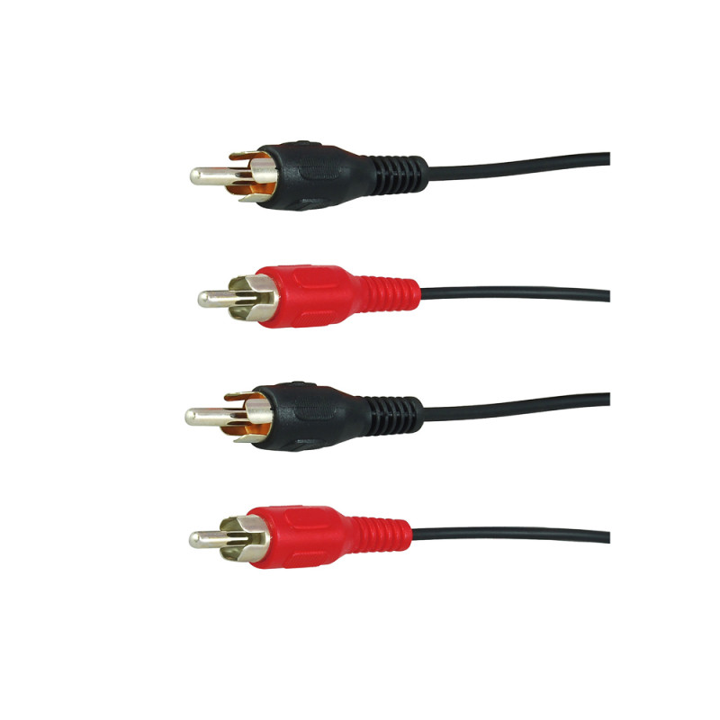 Câble audio 2RCA - 2RCA 5 m PROFILE