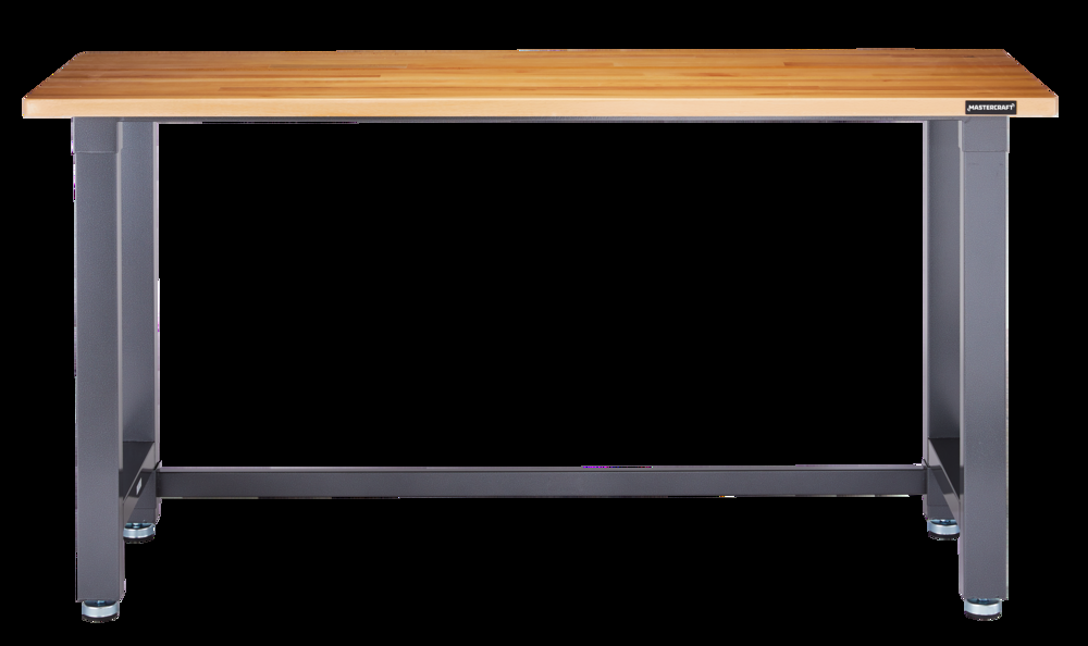 Mastercraft Wooden Top Work Bench / Work Table, Diamond Series, 72 x 24 x 38-in