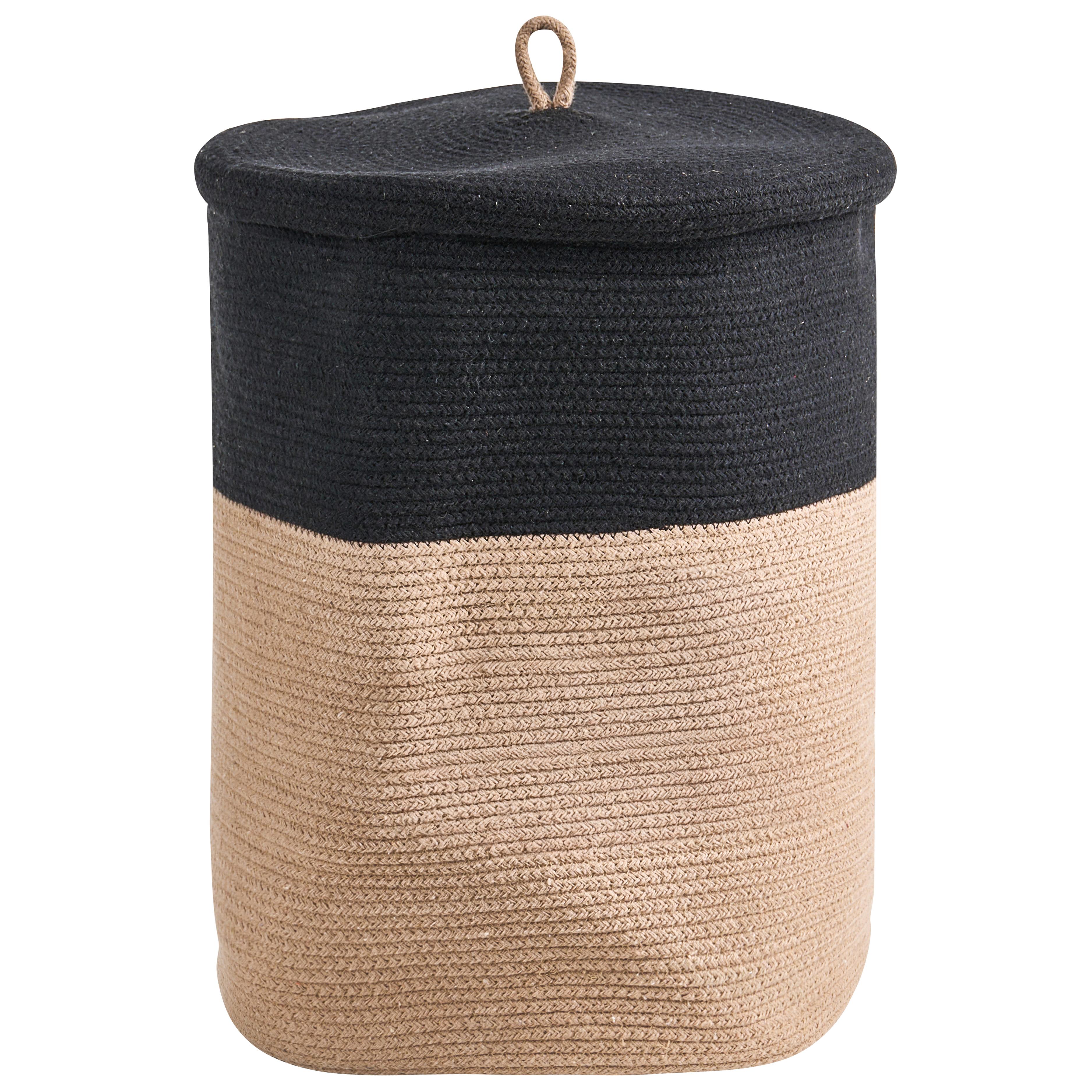 Basket SILOPI Cotton Black/ Beige
