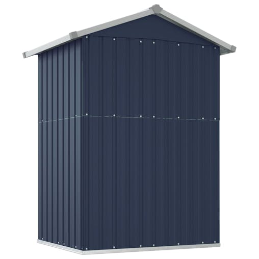 NNEVL Garden Shed Anthracite 126x97.5x177 cm Galvanised Steel