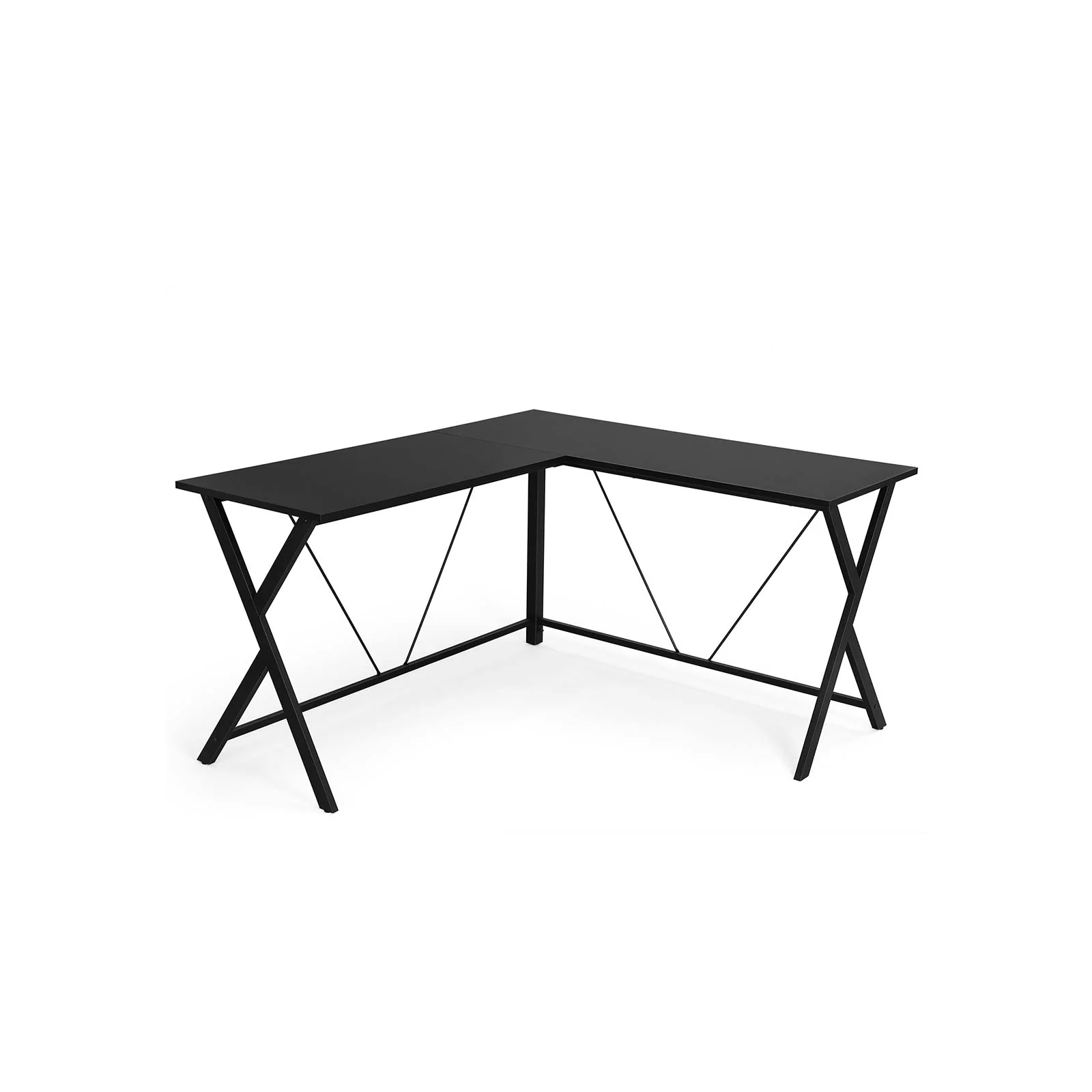 Table d'angle en forme de L gain de place