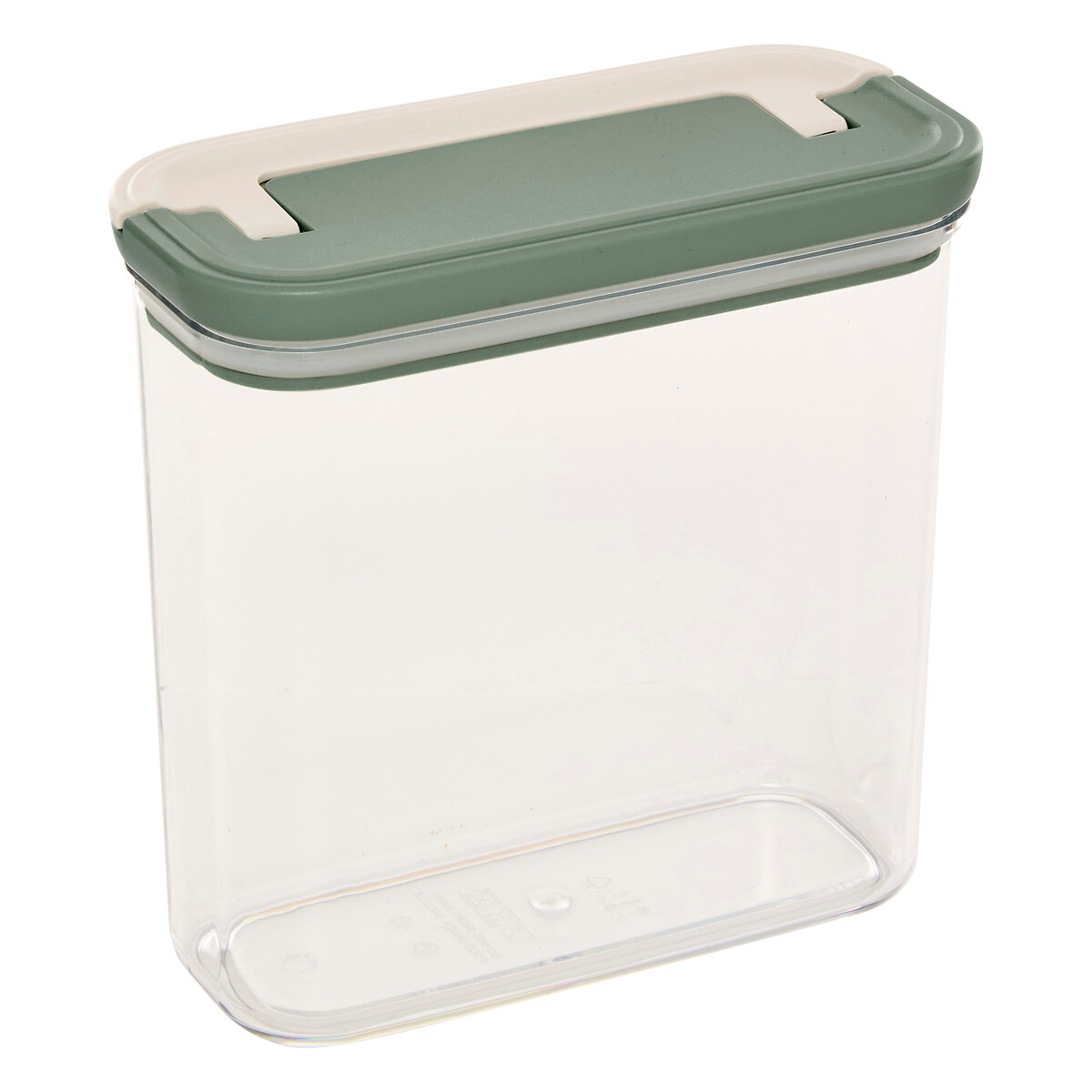 Frasco quadrado LOCK verde 1,3l