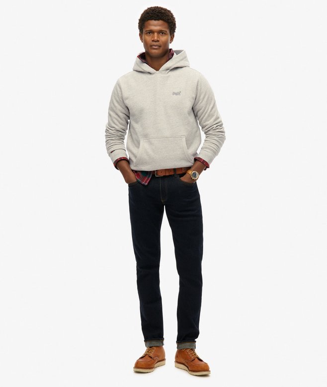 Essential Logo Half Brushed Hoodie
