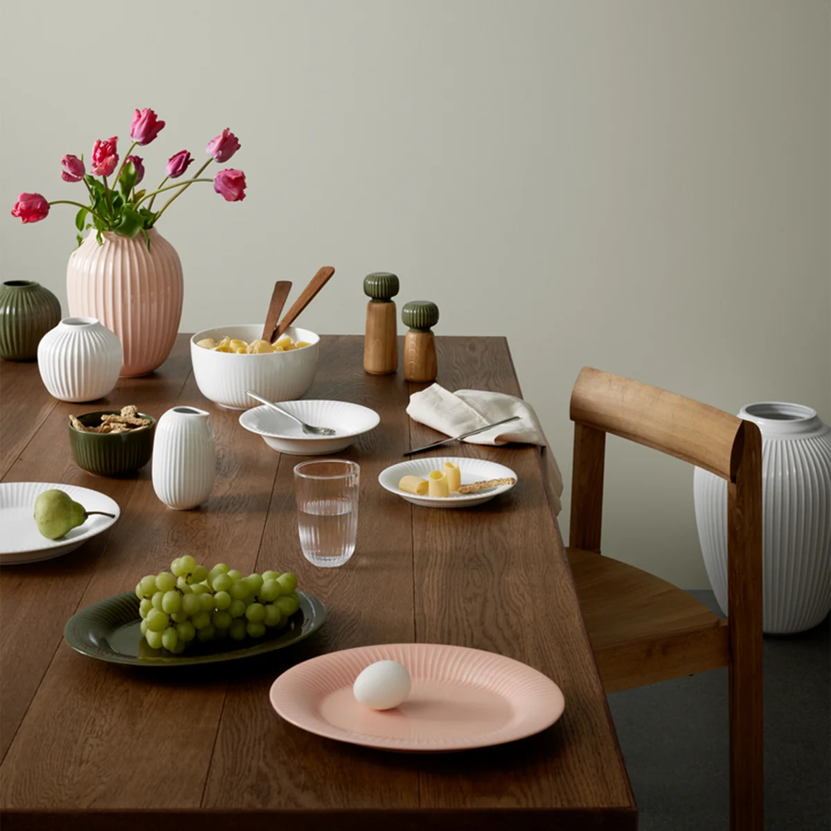 Kähler Design - Hammershøi Servierplatte, oval, nude