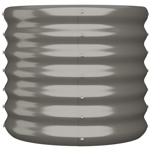 NNEVL Garden Planter Powder-coated Steel 40x40x36 cm Grey