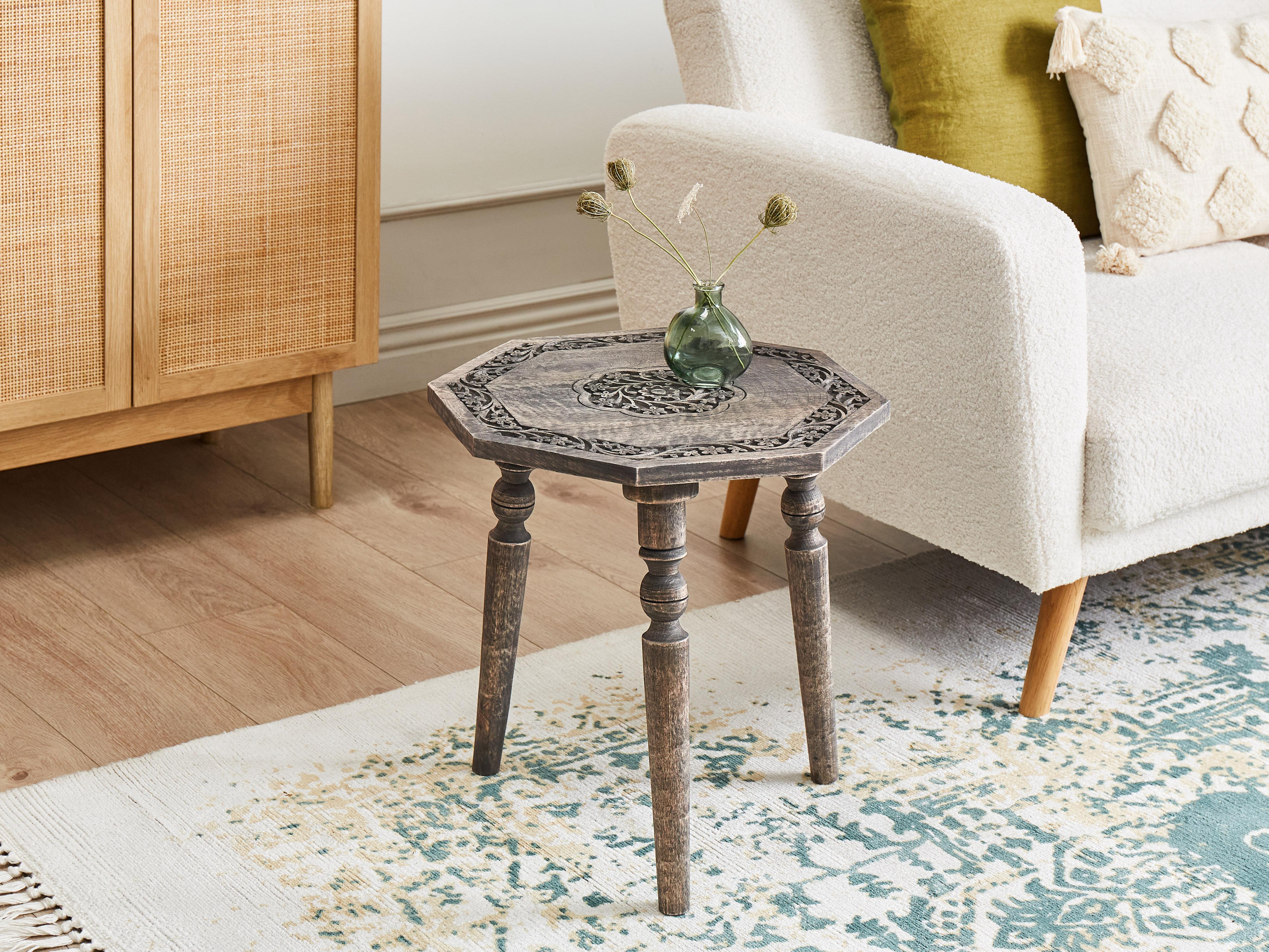 Side Table WANDILO Mango Wood Brown