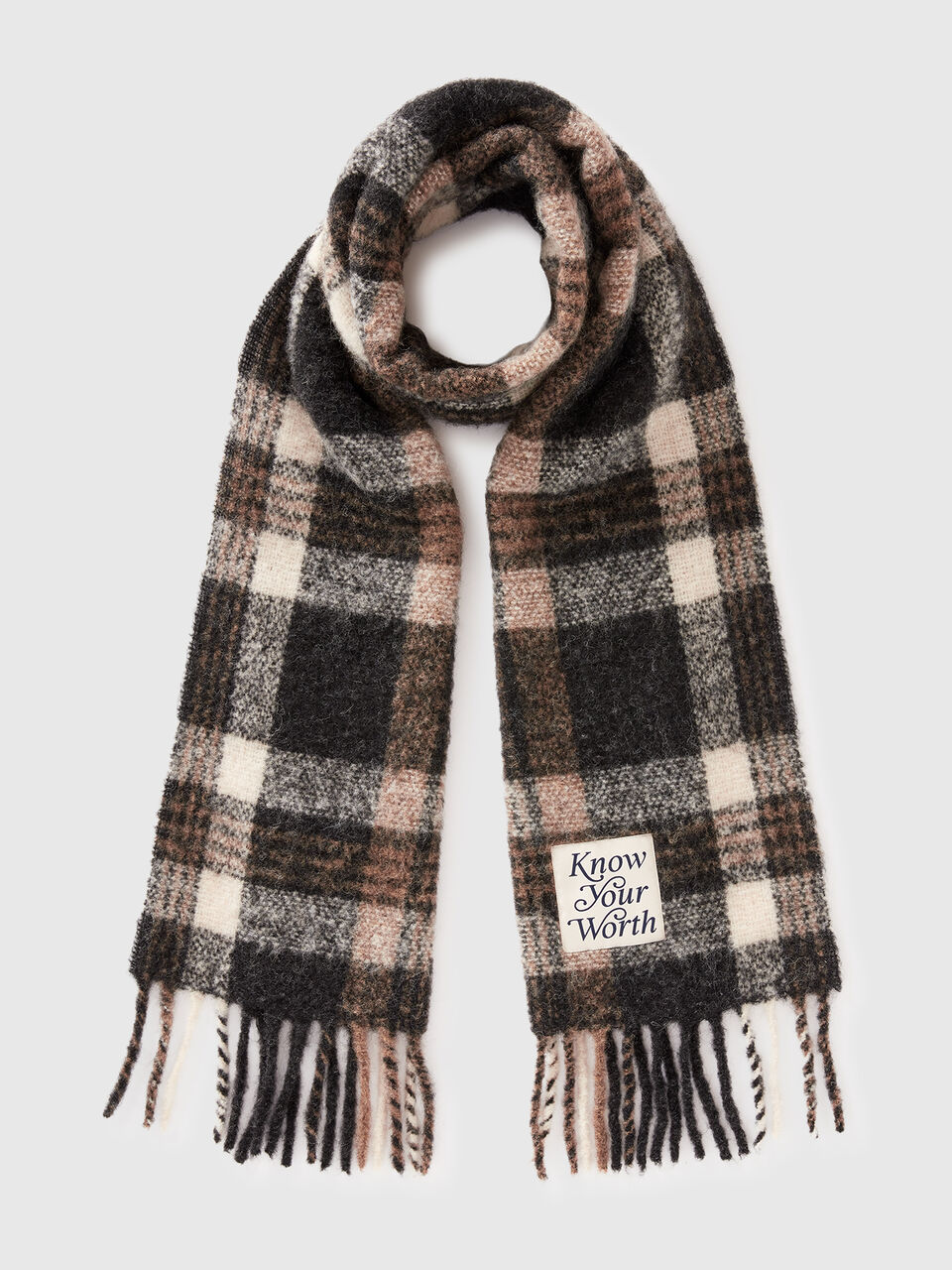 Scottish scarf in alpaca and wool blend