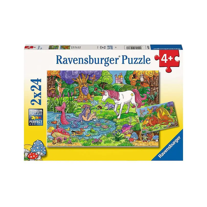 Puzzle 2er-Set Magischer Wald