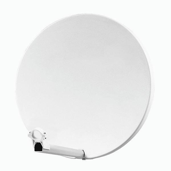 PackParabole satellite fibre composite Blanche 60cm BRIDES INOX   LNB Quad HD 4K HDSAT