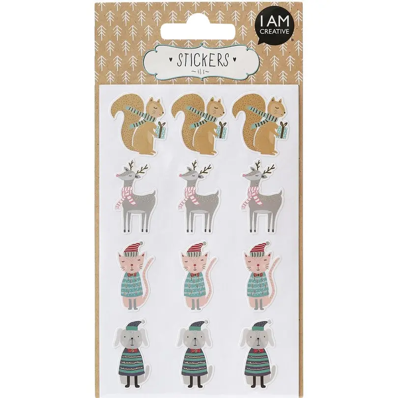 Sticker 4er-Set X-mas