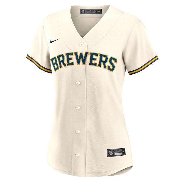 Milwaukee Brewers Nike Women's Home Replica Team Jersey - Cream