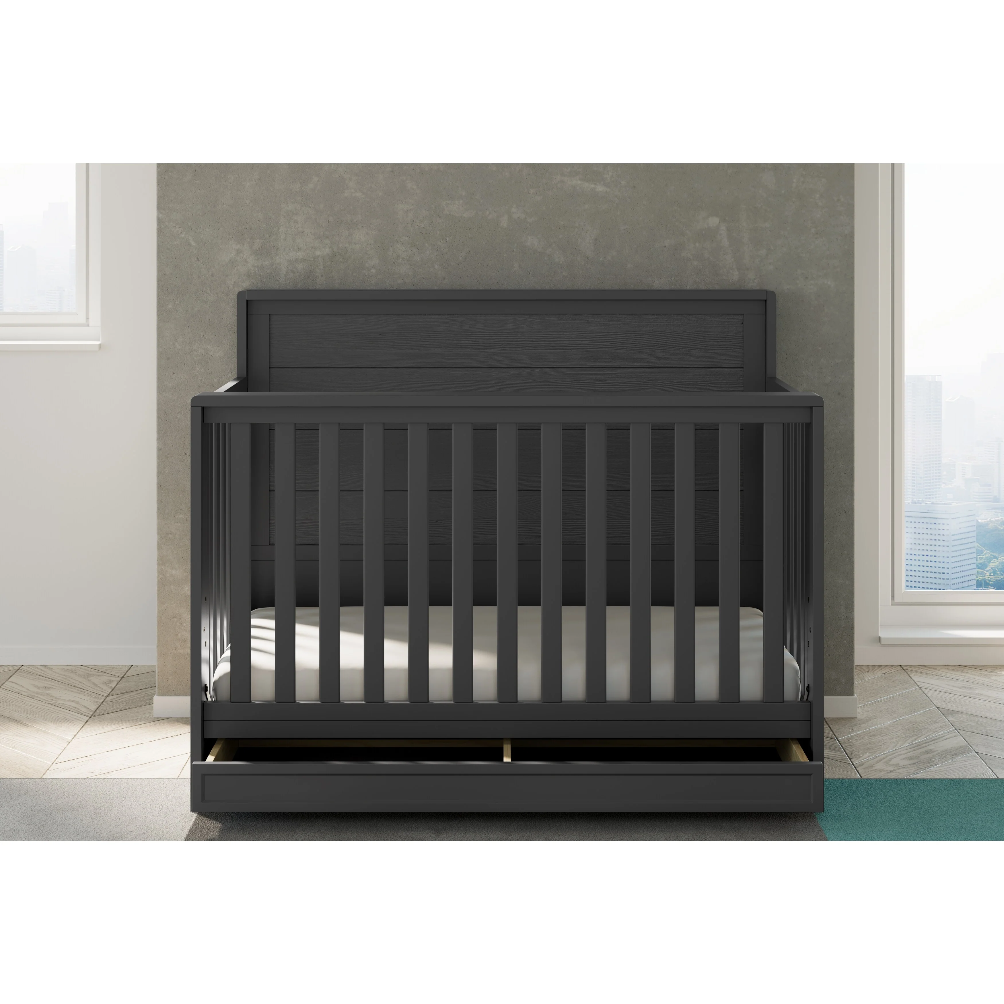 Storkcraft Luna 4-in-1 Convertible Crib with Drawer