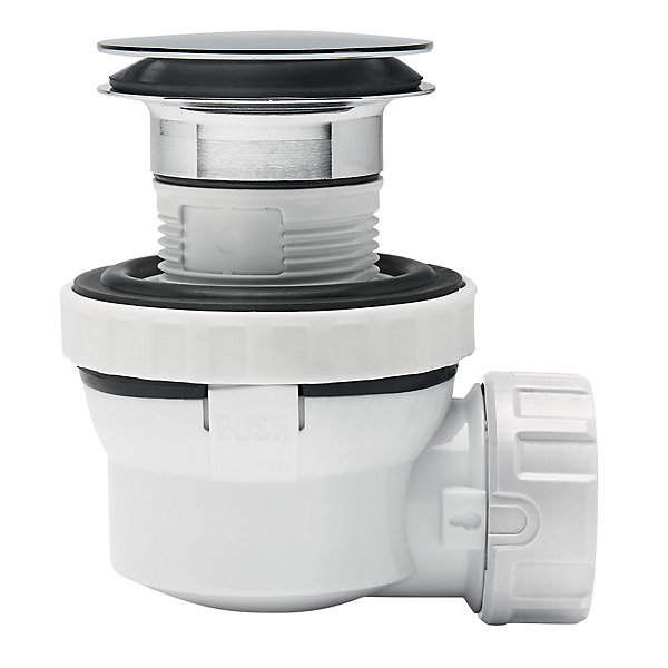 Ensemble bonde et siphon de lavabo Quick-Clac Wirquin Nano 6.7 Sortie Ø32 mm - 1/4 de tour