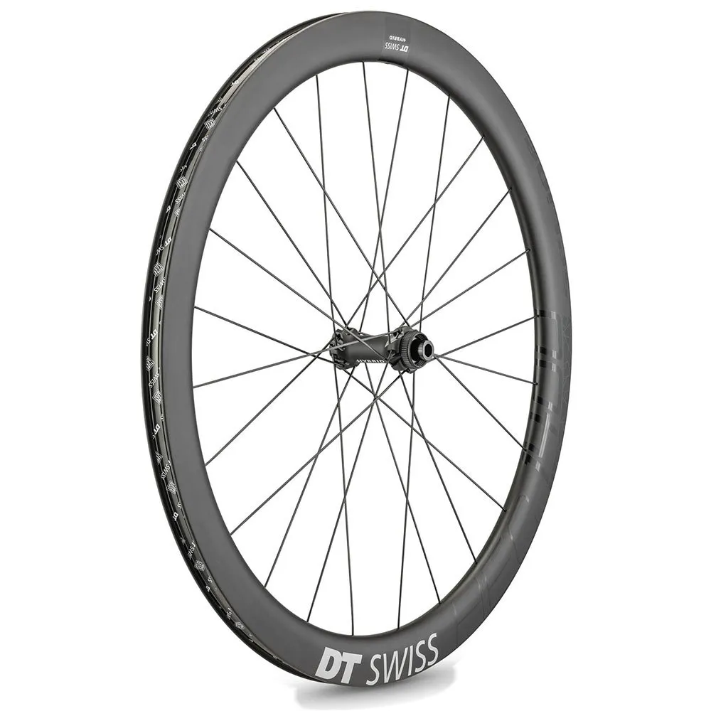 DT Swiss HEC 1400 Spline 19 CL Disc Tubeless road front wheel refurbished