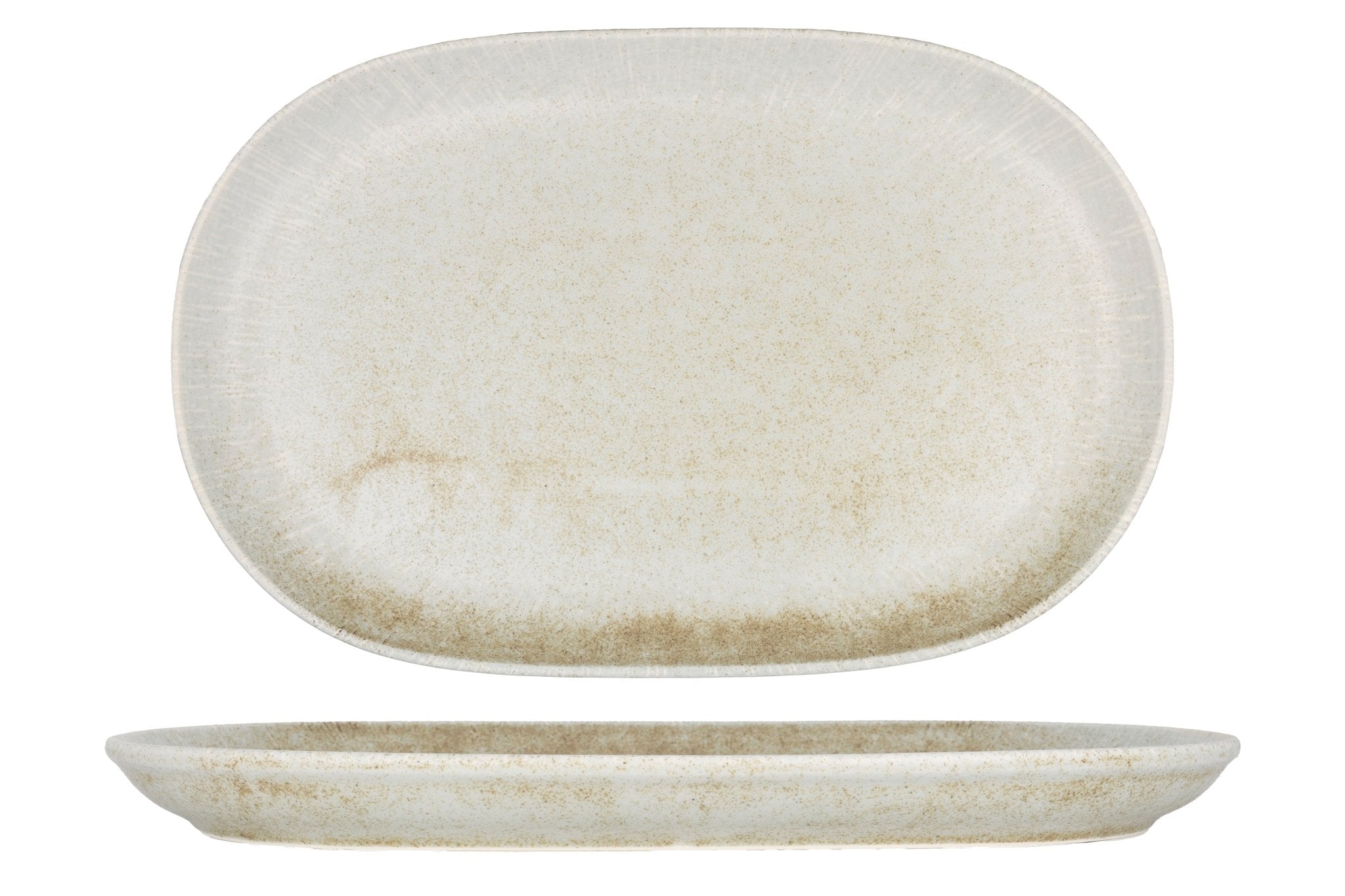 ID Fine Serveerschaal - Mellow - Porselein - 37 cm - set van 2