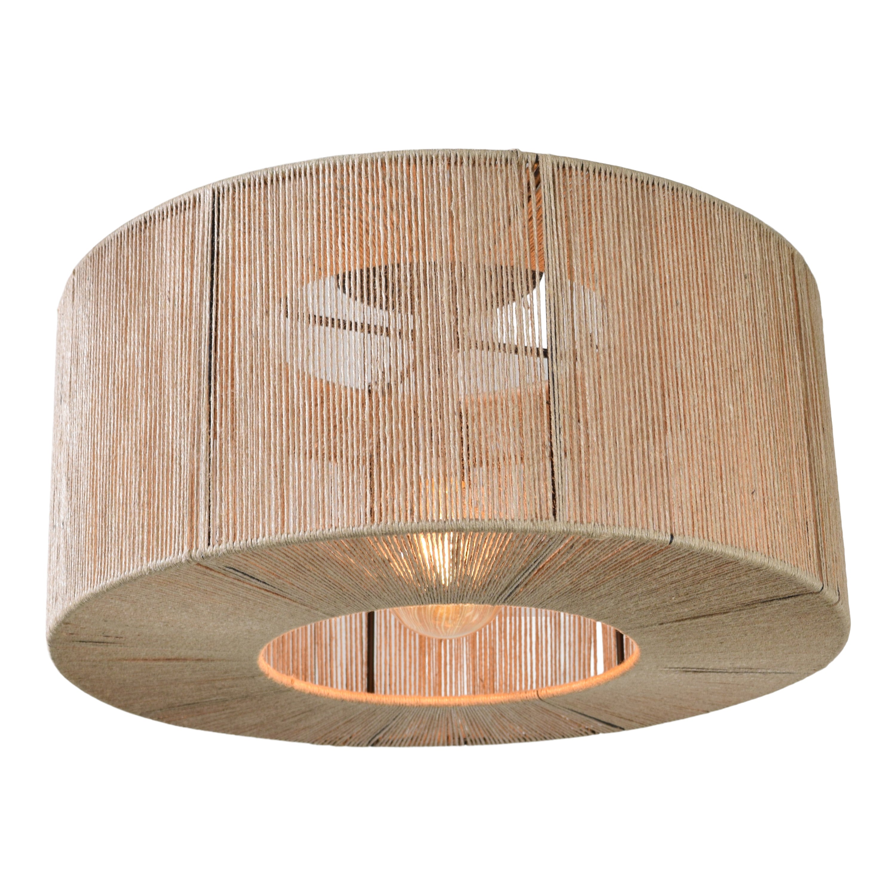 Urban Interiors - Plafondlamp - Drum Jute - Ø45