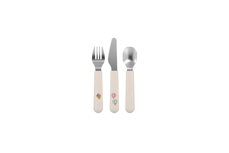 kinderbestekset mio 3-delig - sunshine & rainbow