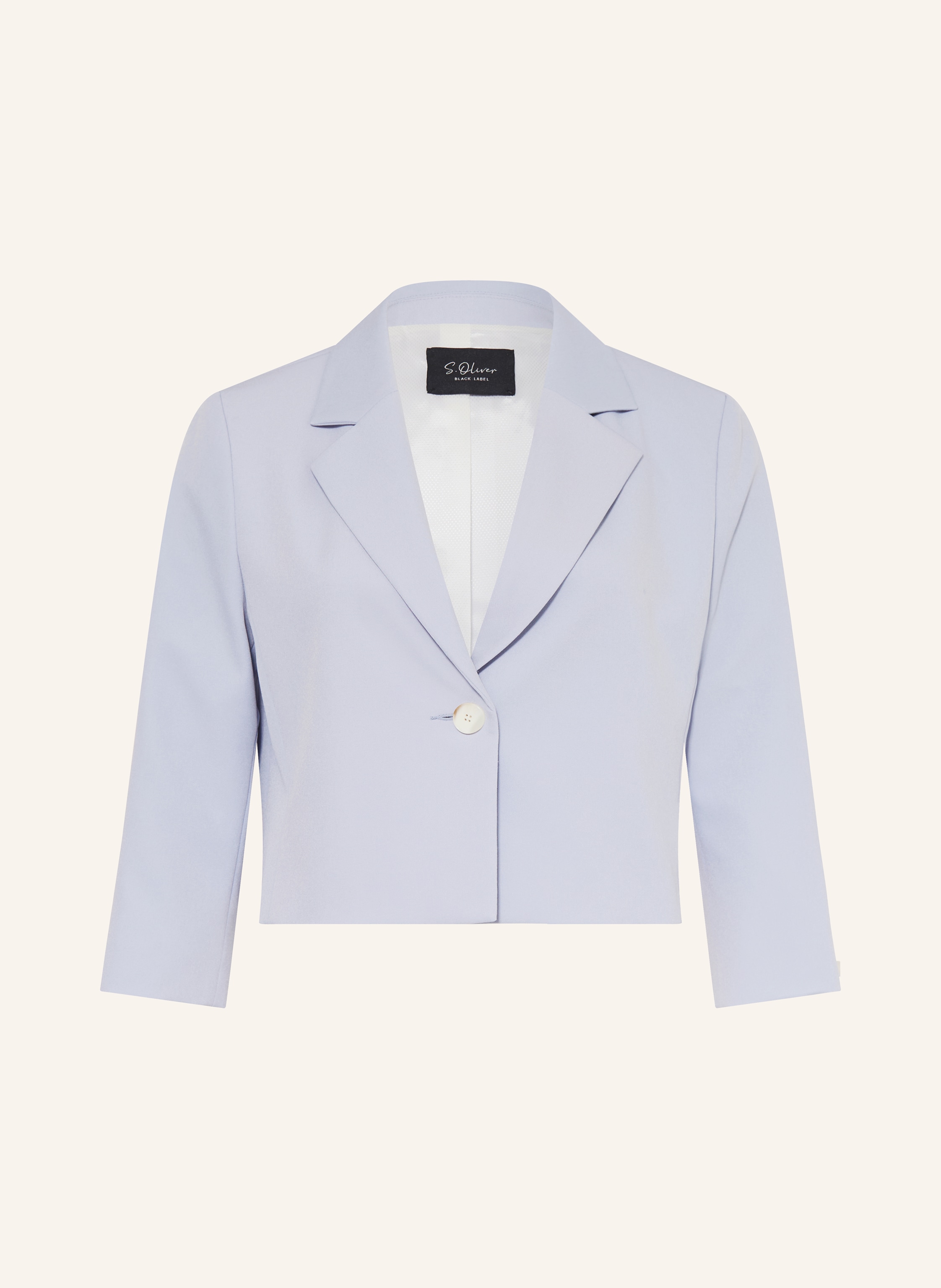 s.Oliver BLACK LABEL Cropped-Blazer mit 3/4-Arm