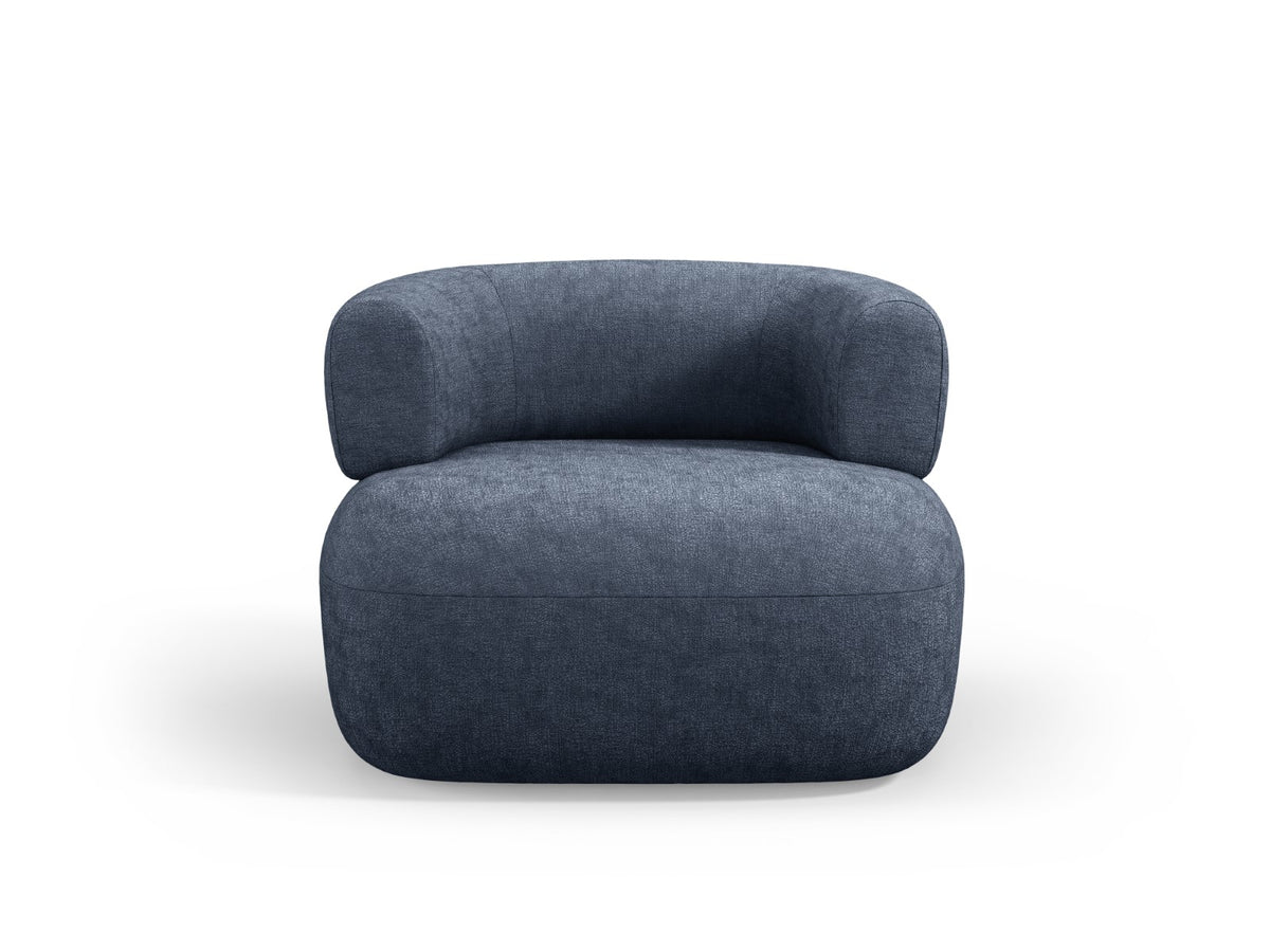 Micadoni Fauteuil Jenny chenille, donkerblauw - 88x90x73cm