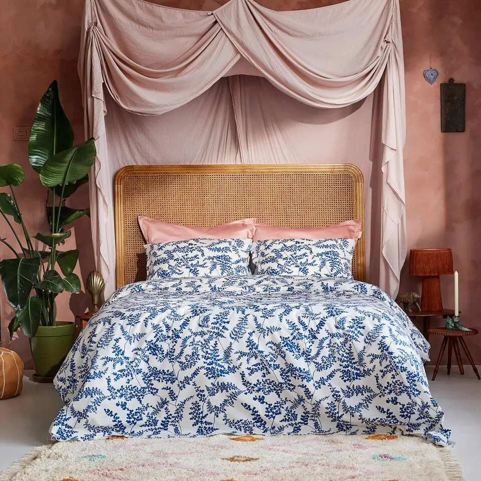 Cinderella Melodie - Dekbedovertrek - Katoen - 200x200/220 cm - Blauw