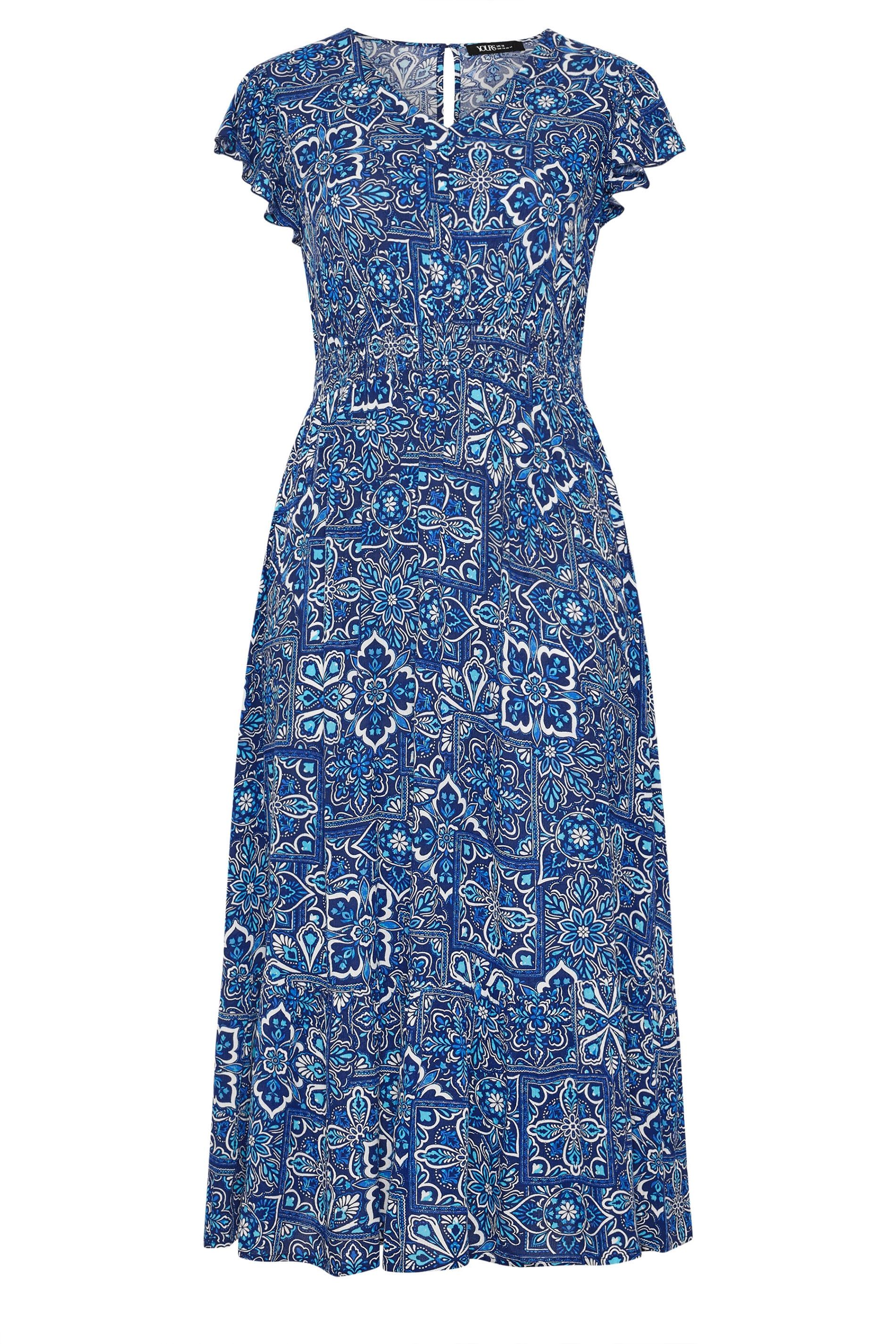 Yours Tile Print Maxi Dress