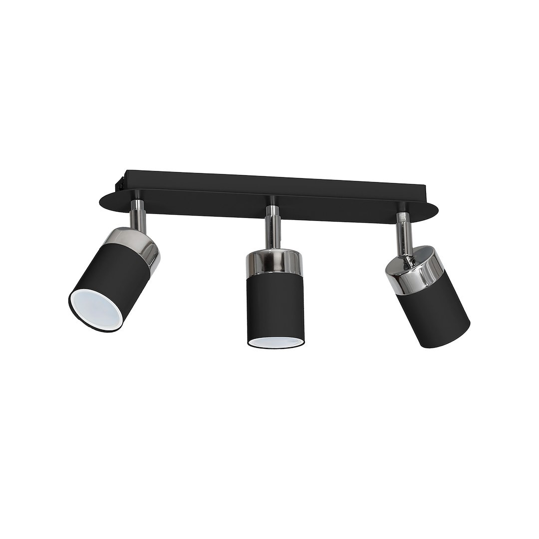 Lampa Sufitowa Milagro Joker Gu10 21w Czarny Chrom