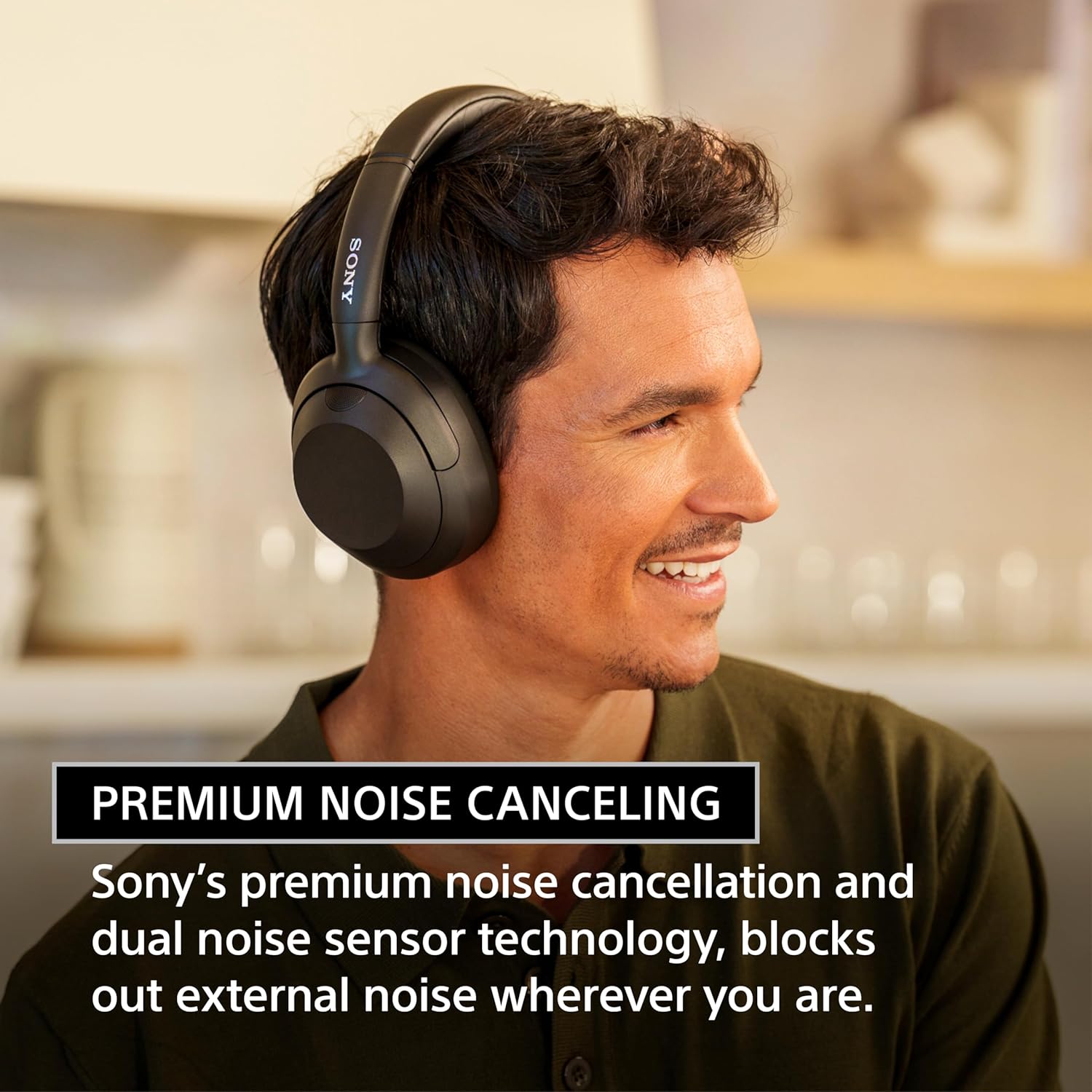 Sony ULT WEAR Over-Ear Noise Canceling Bluetooth Headphones with Alexa Built-in, Comfortable Design, 30-Hour Battery, Massive Bass, & Signature Noise Canceling Found in 1000X Series, Off White