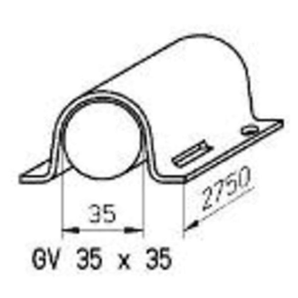 Gaine de Protection 35x35mm 2,75m - Ivoire - Plioline