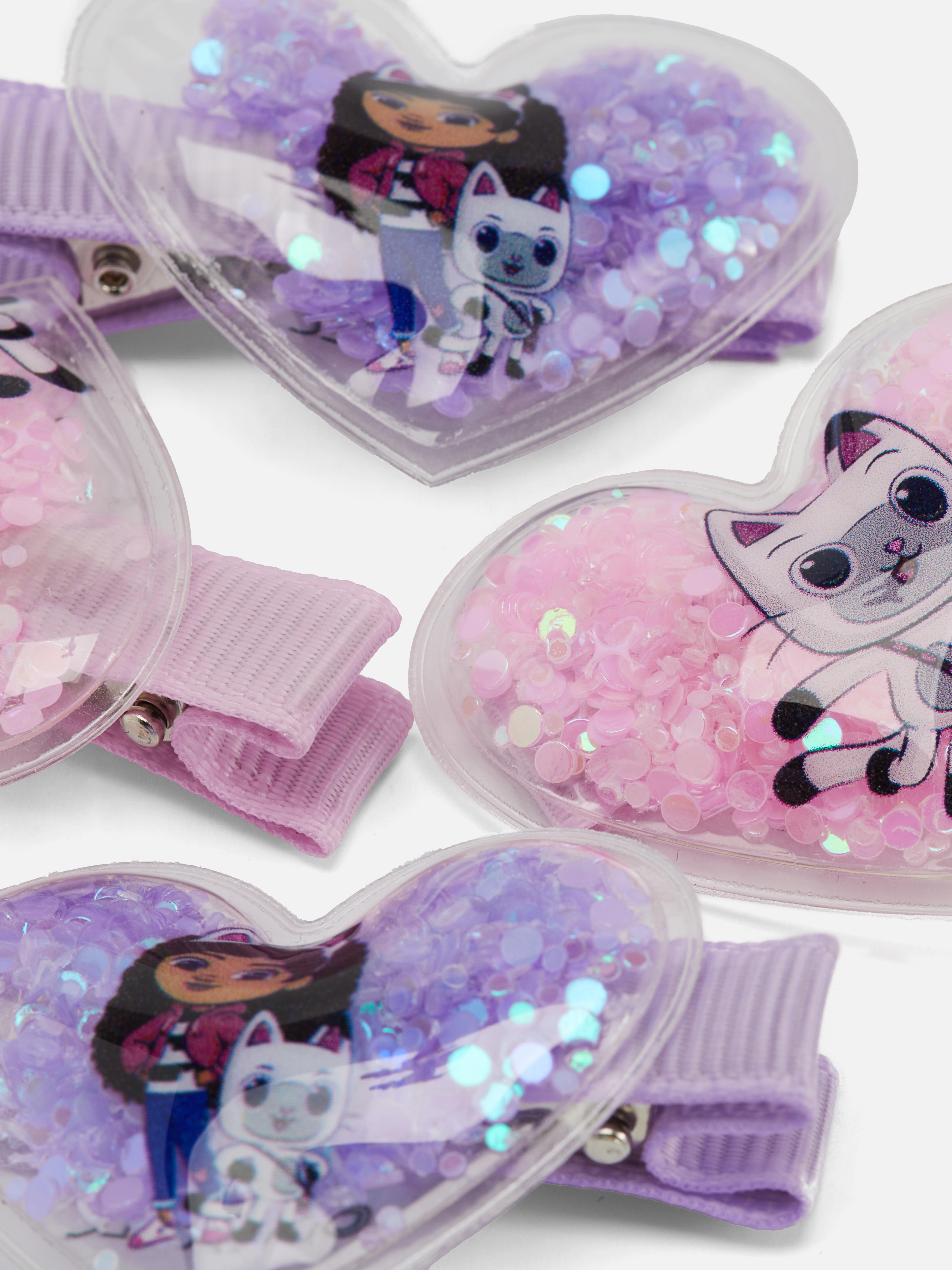 4pk Gabby’s Dollhouse Glitter Hair Clips